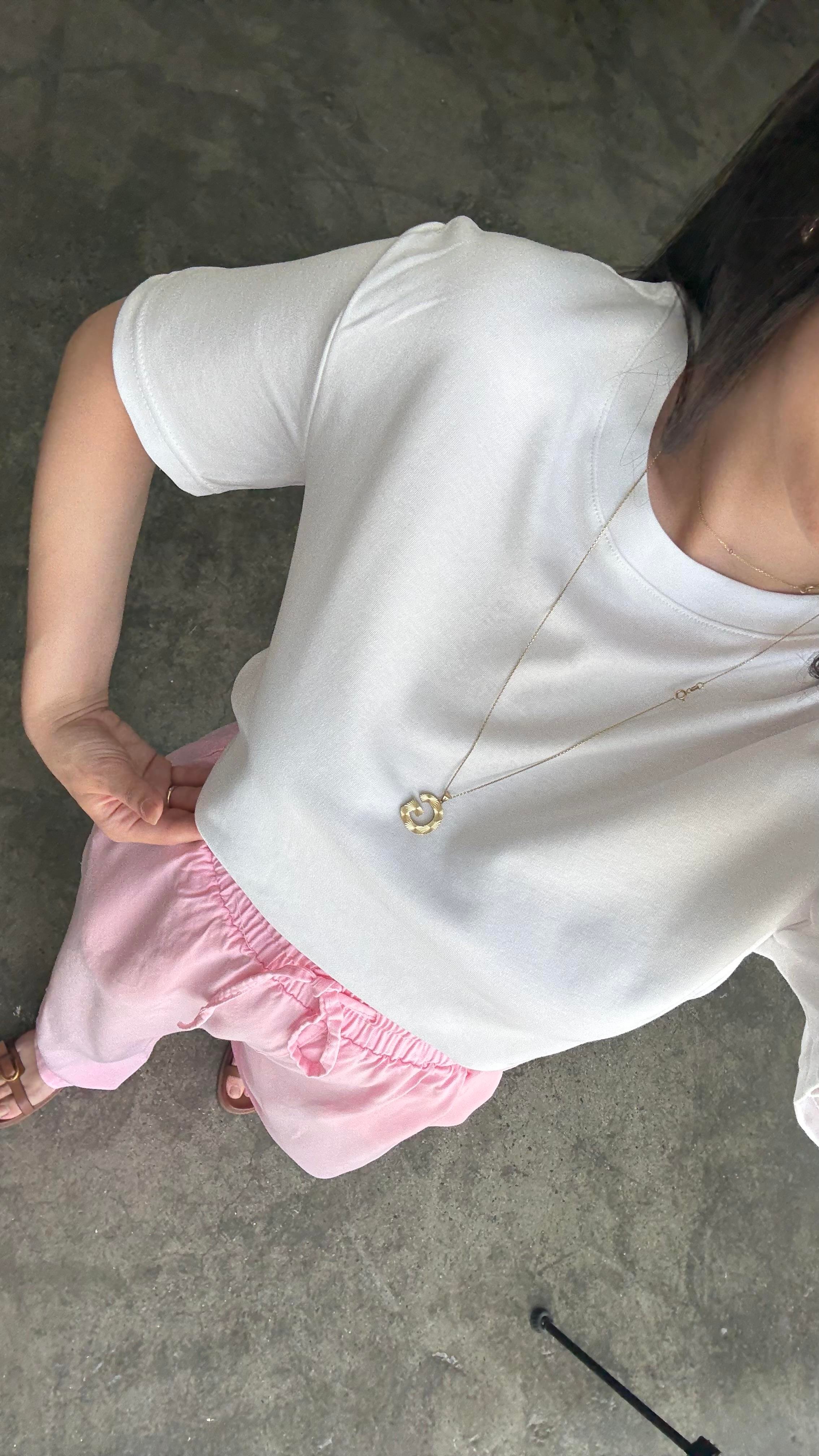 Cas Beyaz Basıc Tişört