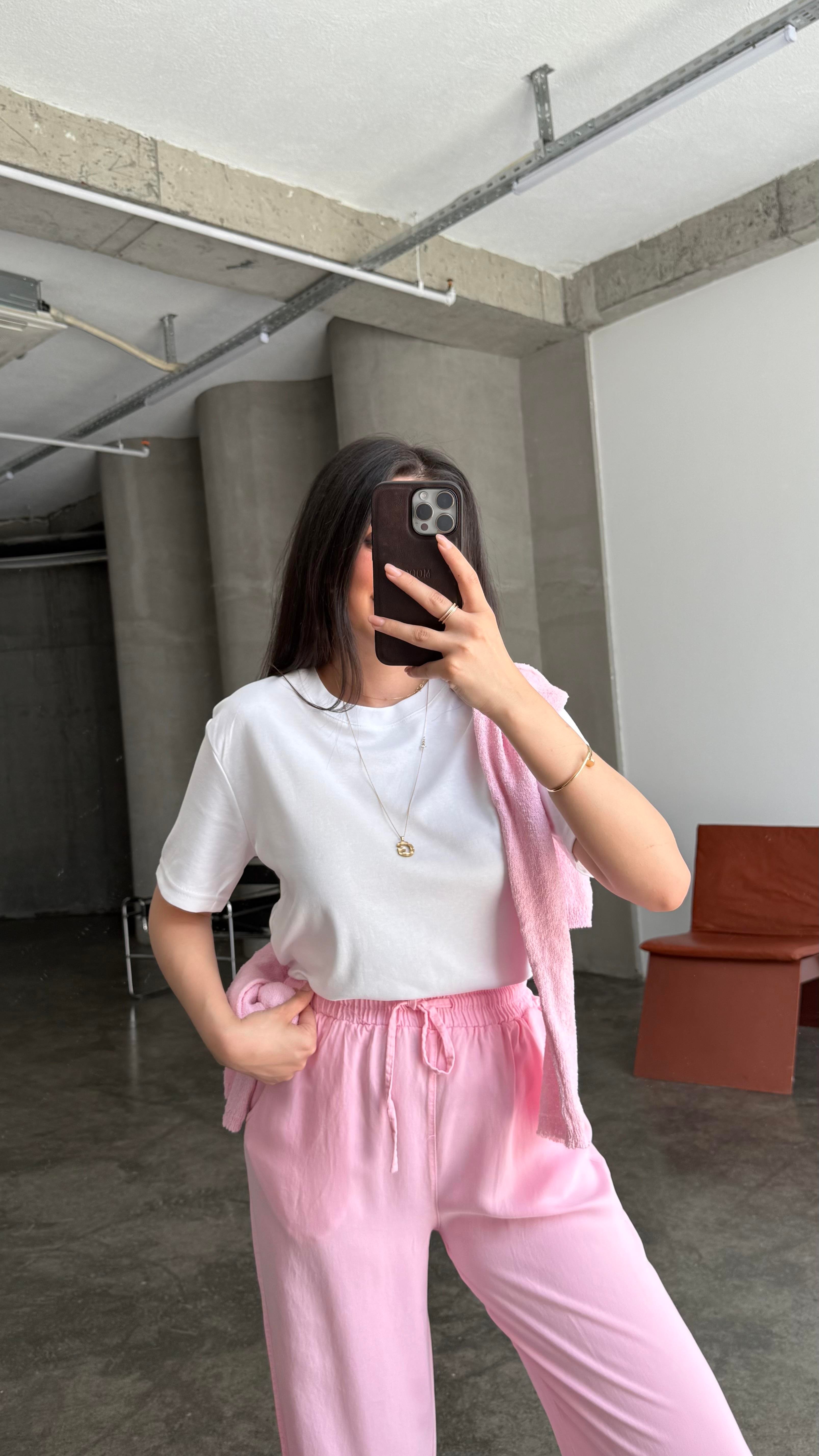 Cas Beyaz Basıc Tişört