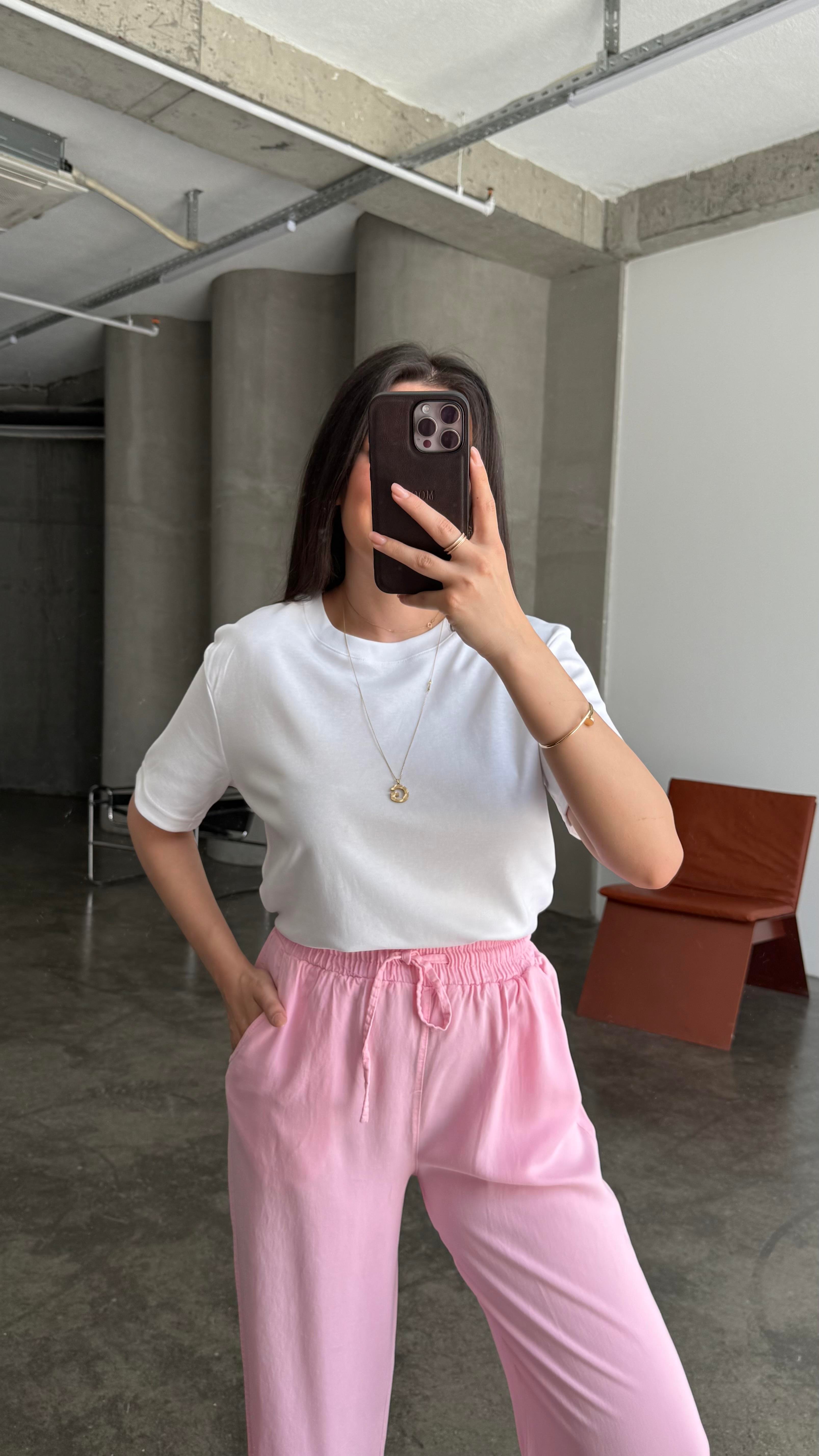 Cas Beyaz Basıc Tişört