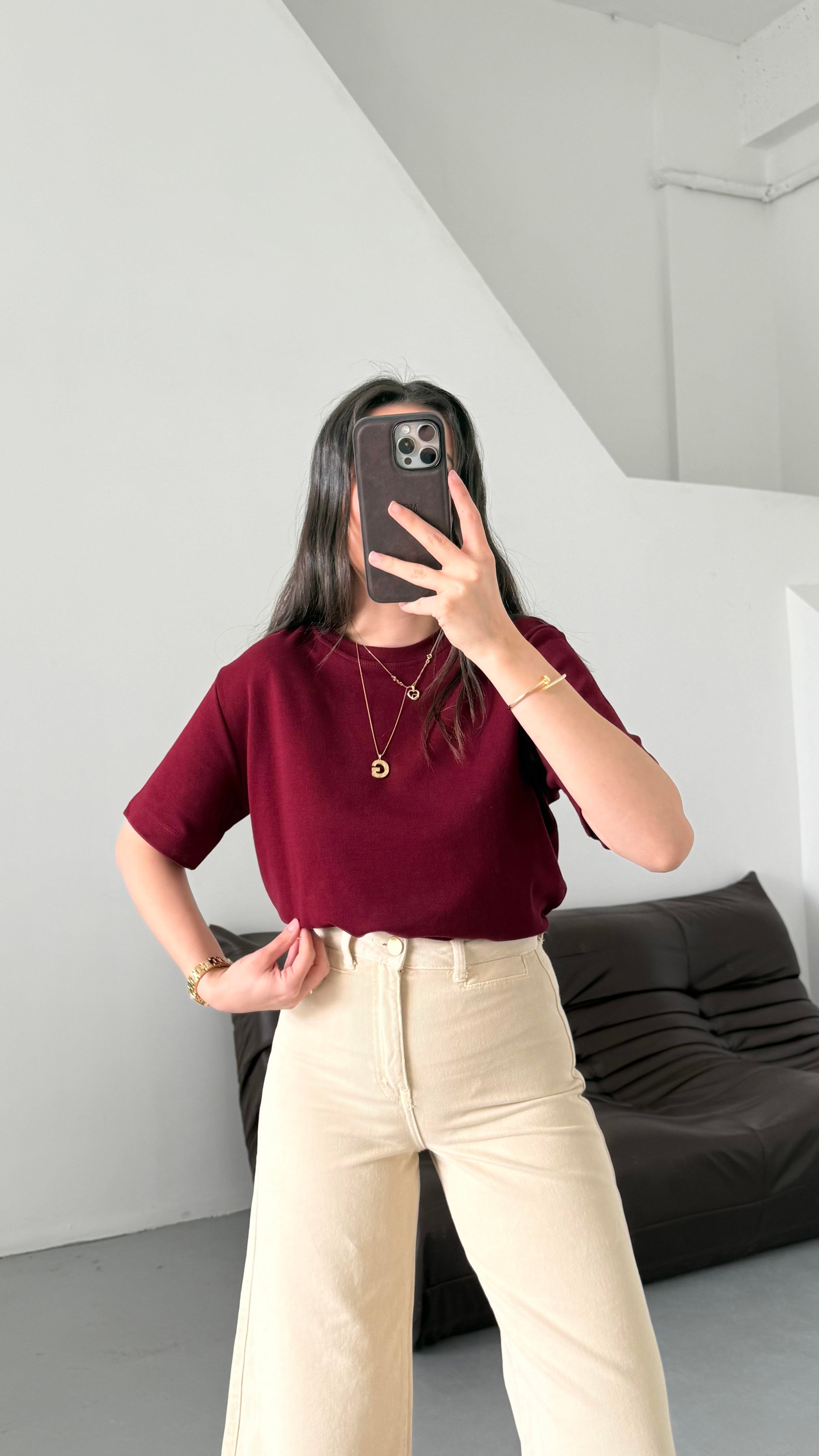 Cas Bordo Basıc Tişört