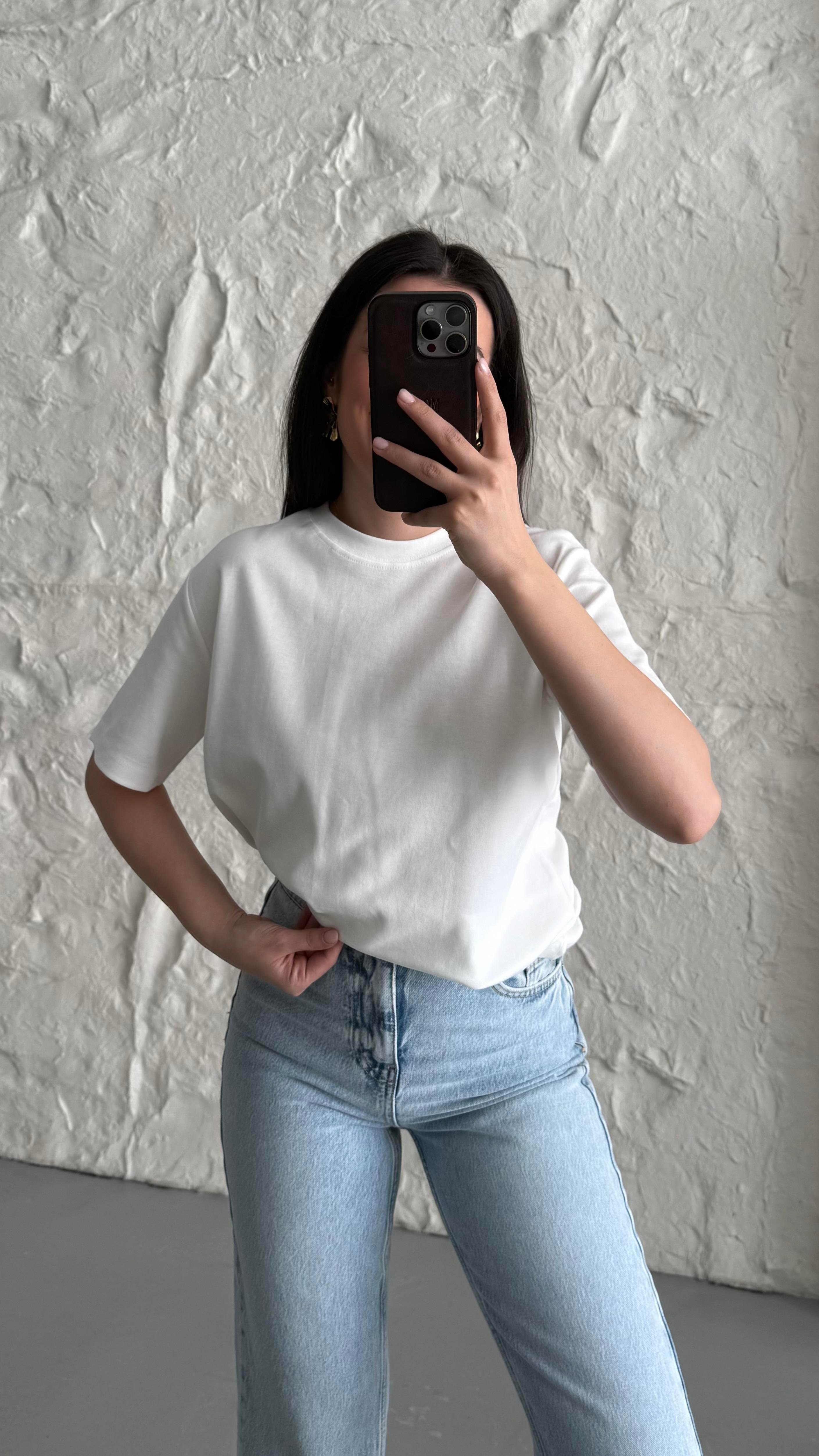 Cas Ekru Basıc Tişört