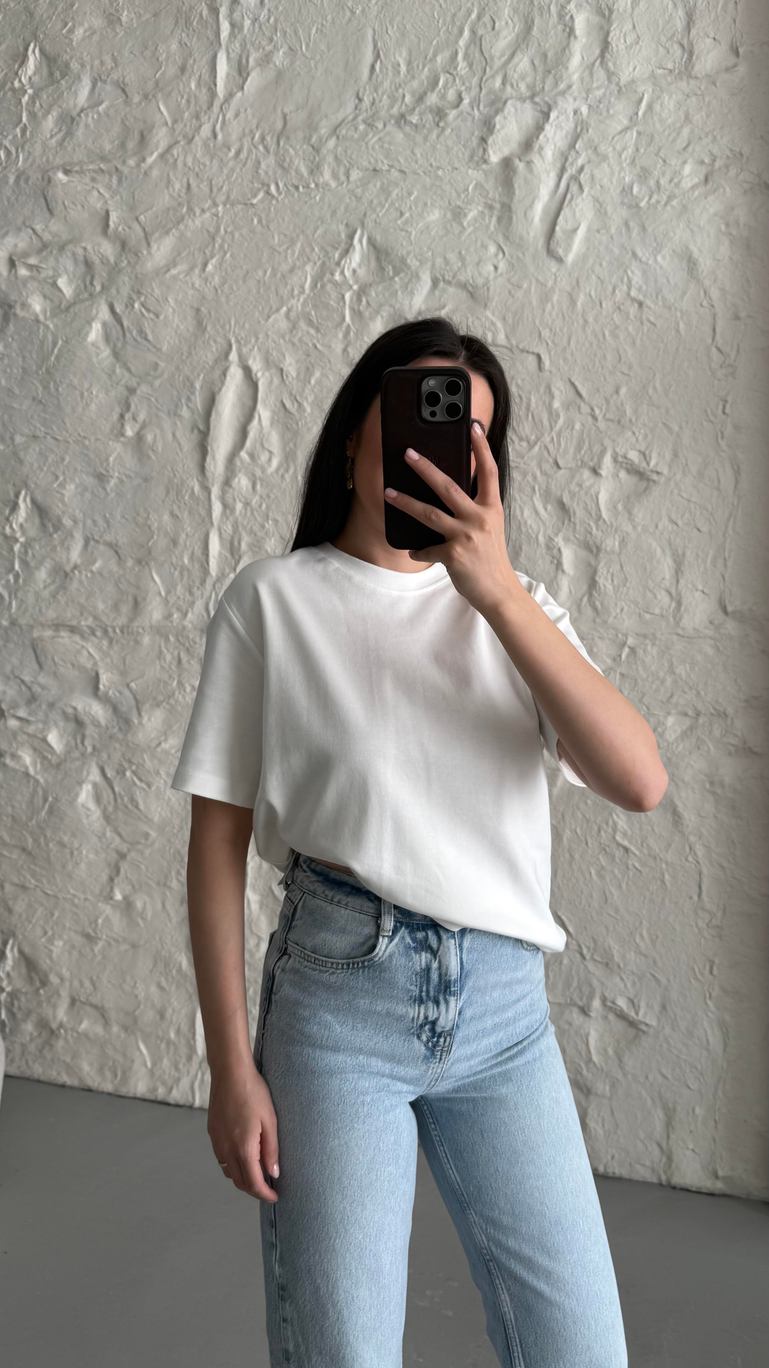 Cas Ekru Basıc Tişört