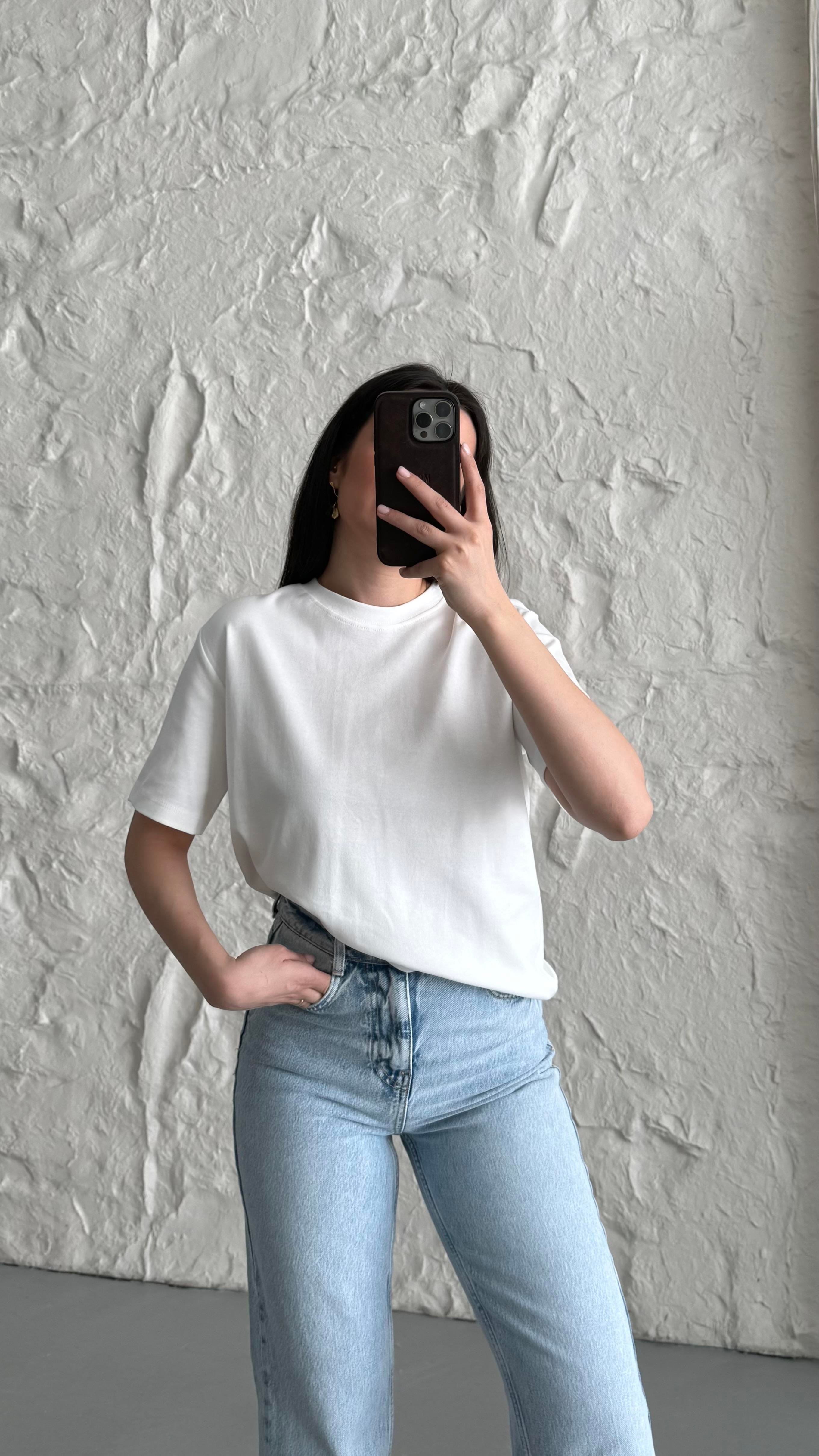 Cas Ekru Basıc Tişört