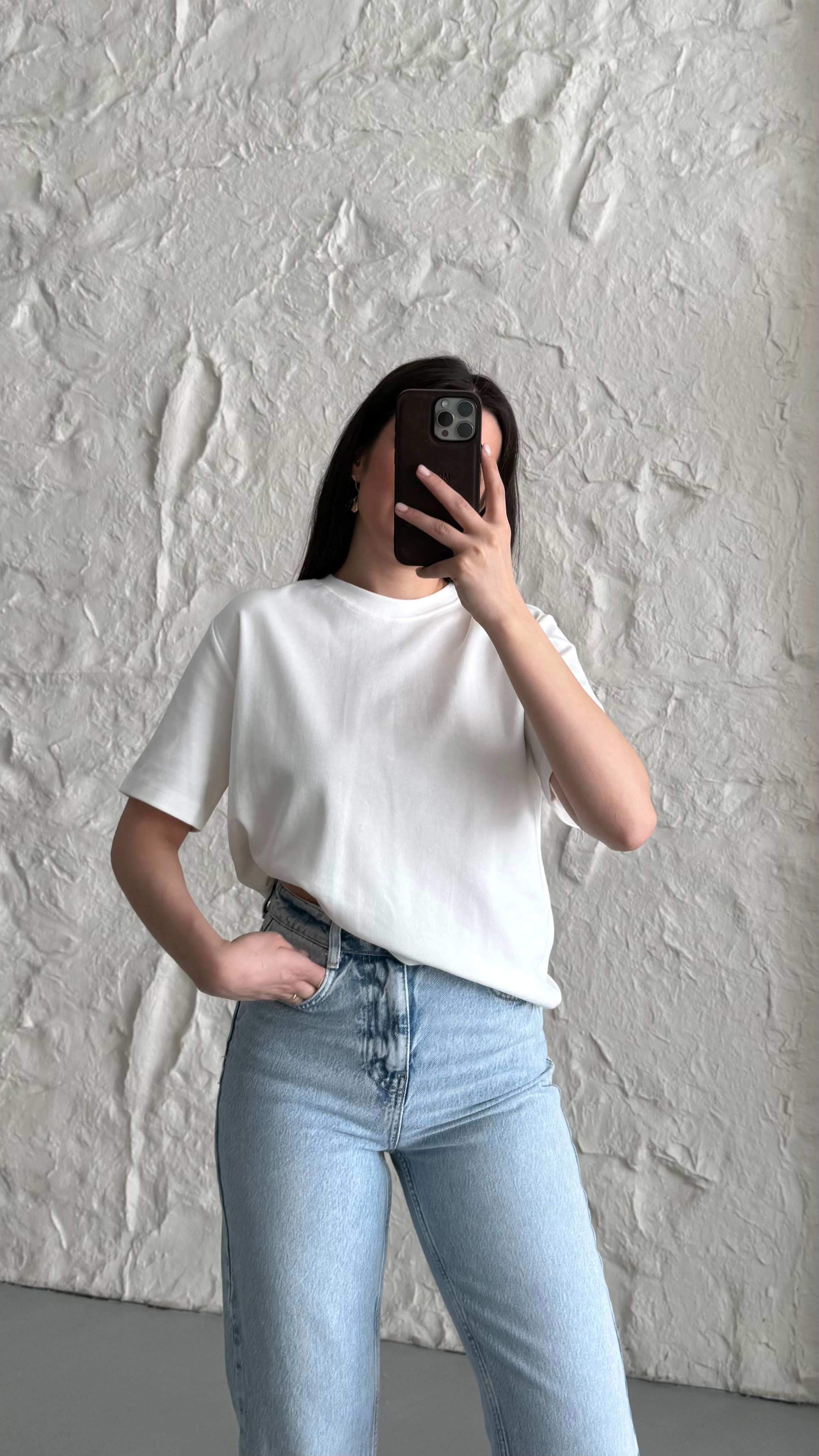 Cas Ekru Basıc Tişört