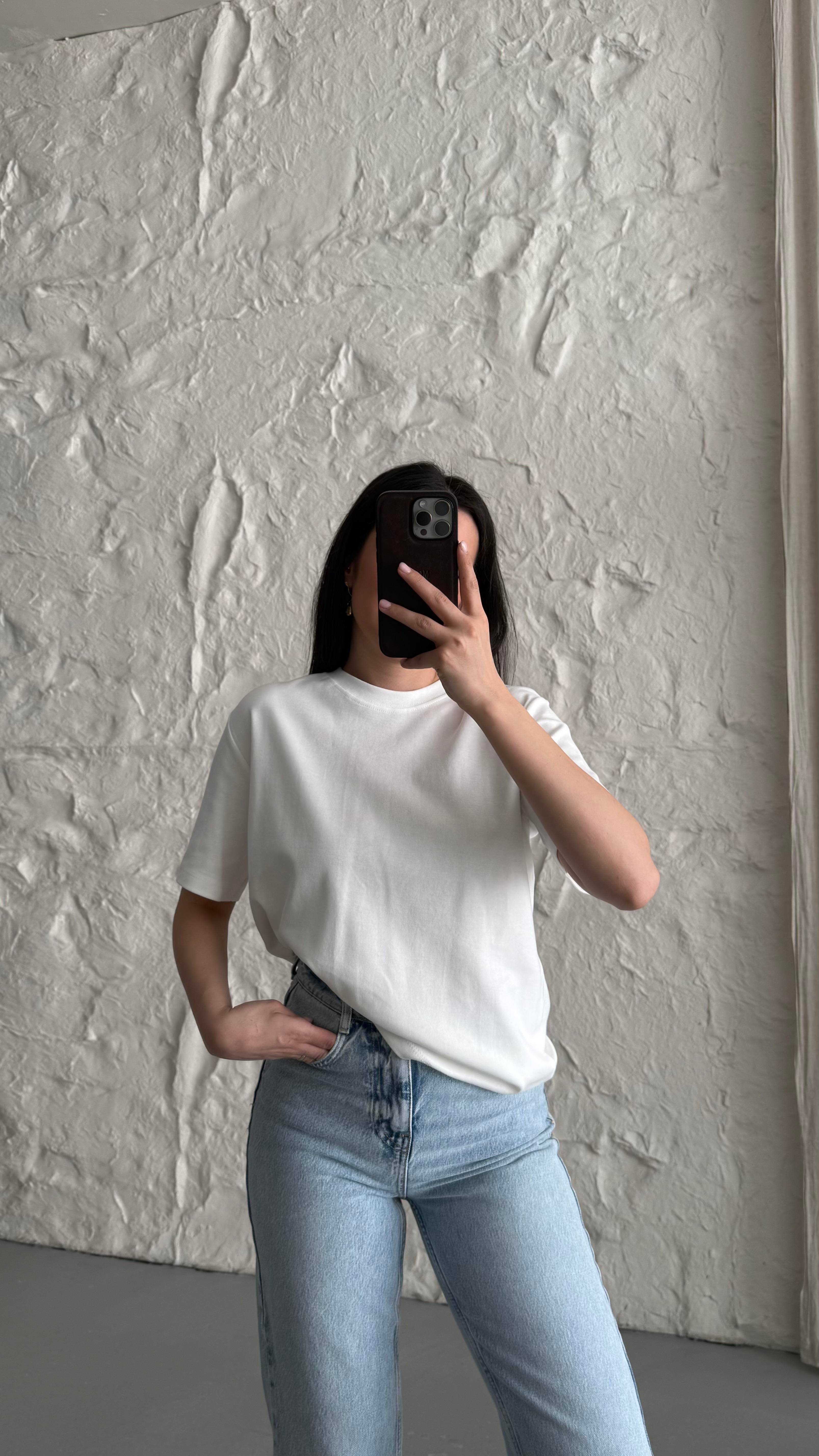 Cas Ekru Basıc Tişört