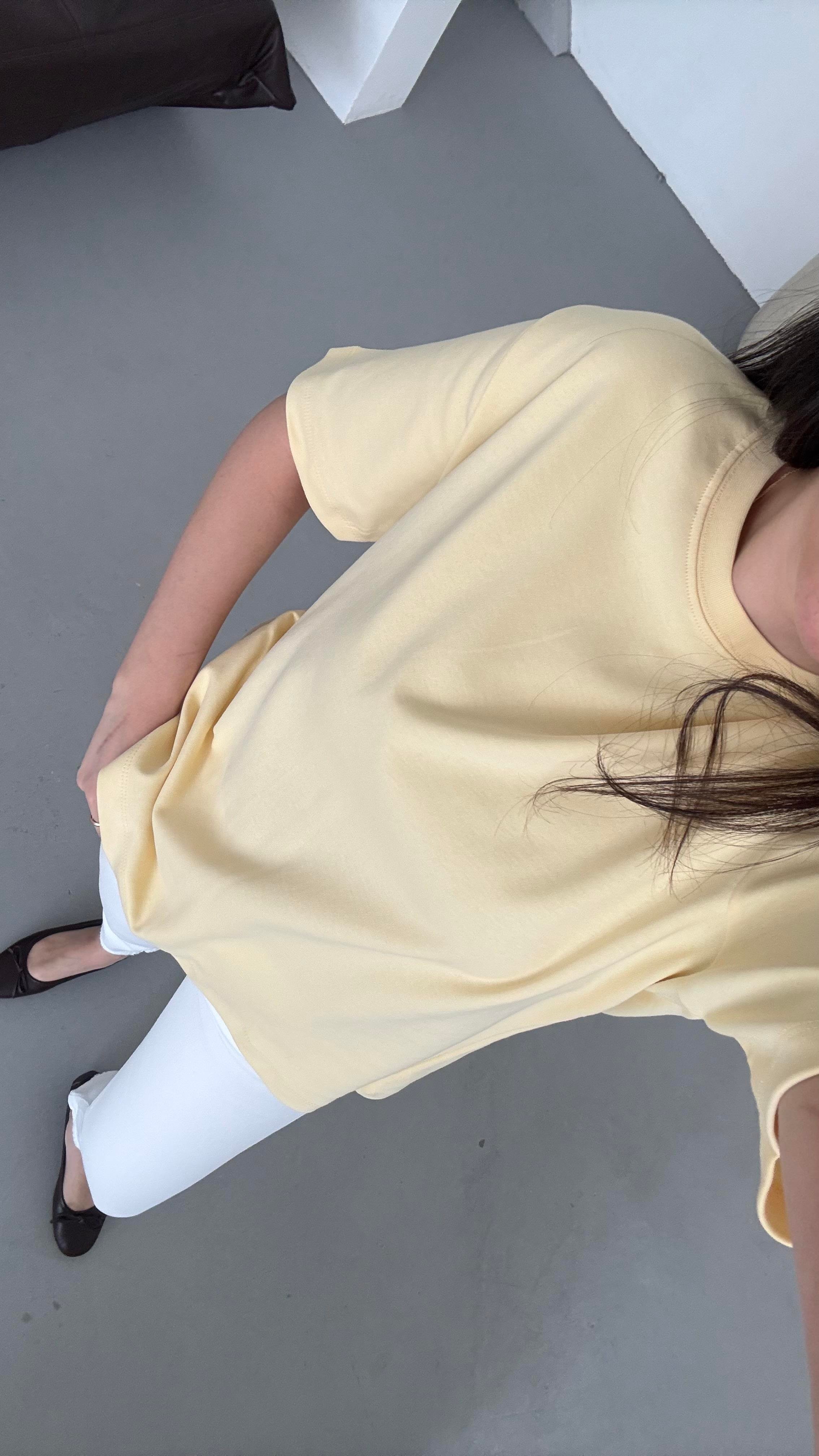 Cas Sarı Basıc Tişört 