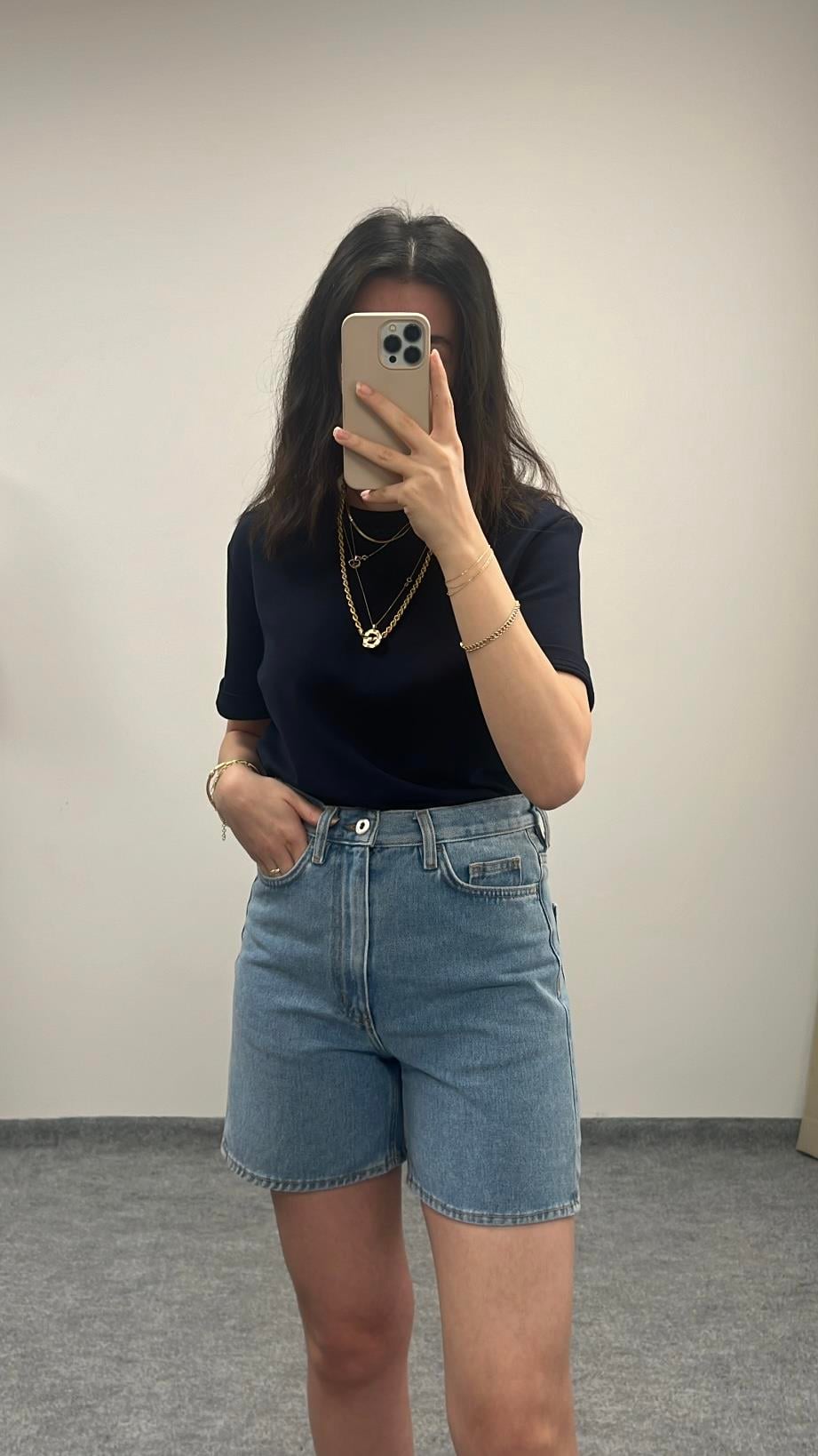 CAST DENİM MOM FIT ŞORT