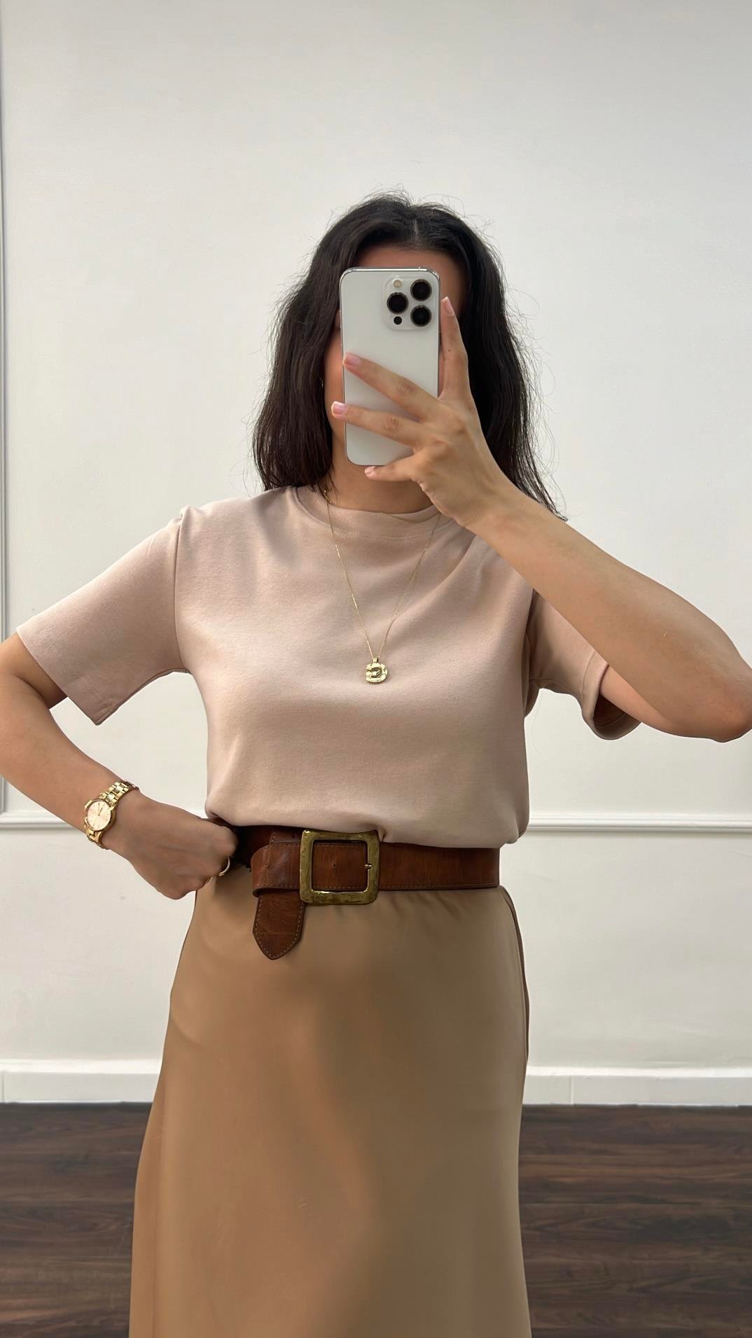 Cast Sütlü Organik Pamuk Basıc Tişört