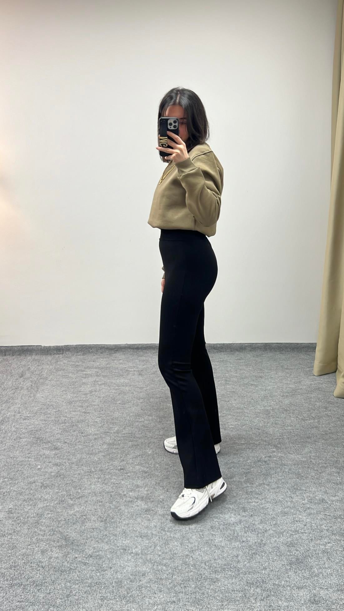 ÇELİK ÖRME FLARE YÜKSEK BEL TAYT