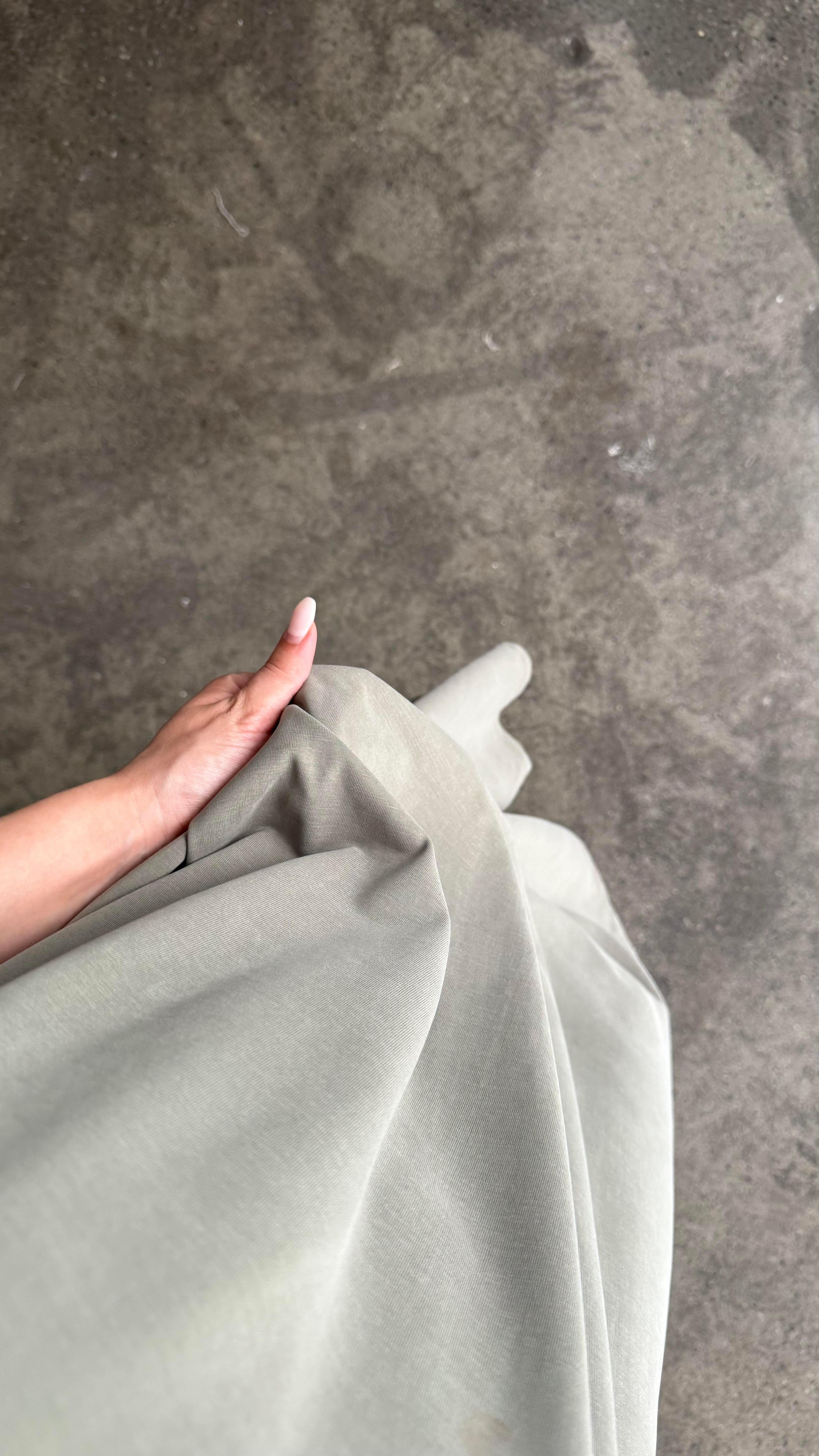 FOW Haki Modal Basic Midi Boy Elbise