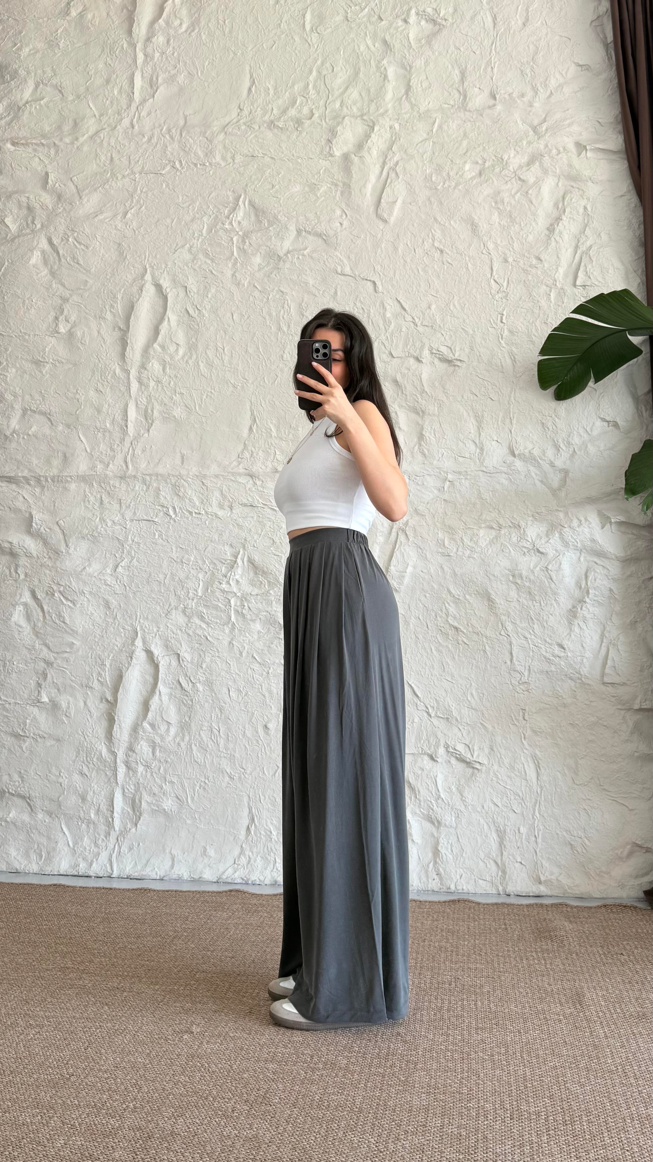 Füme Extra Wide Leg Pantolon
