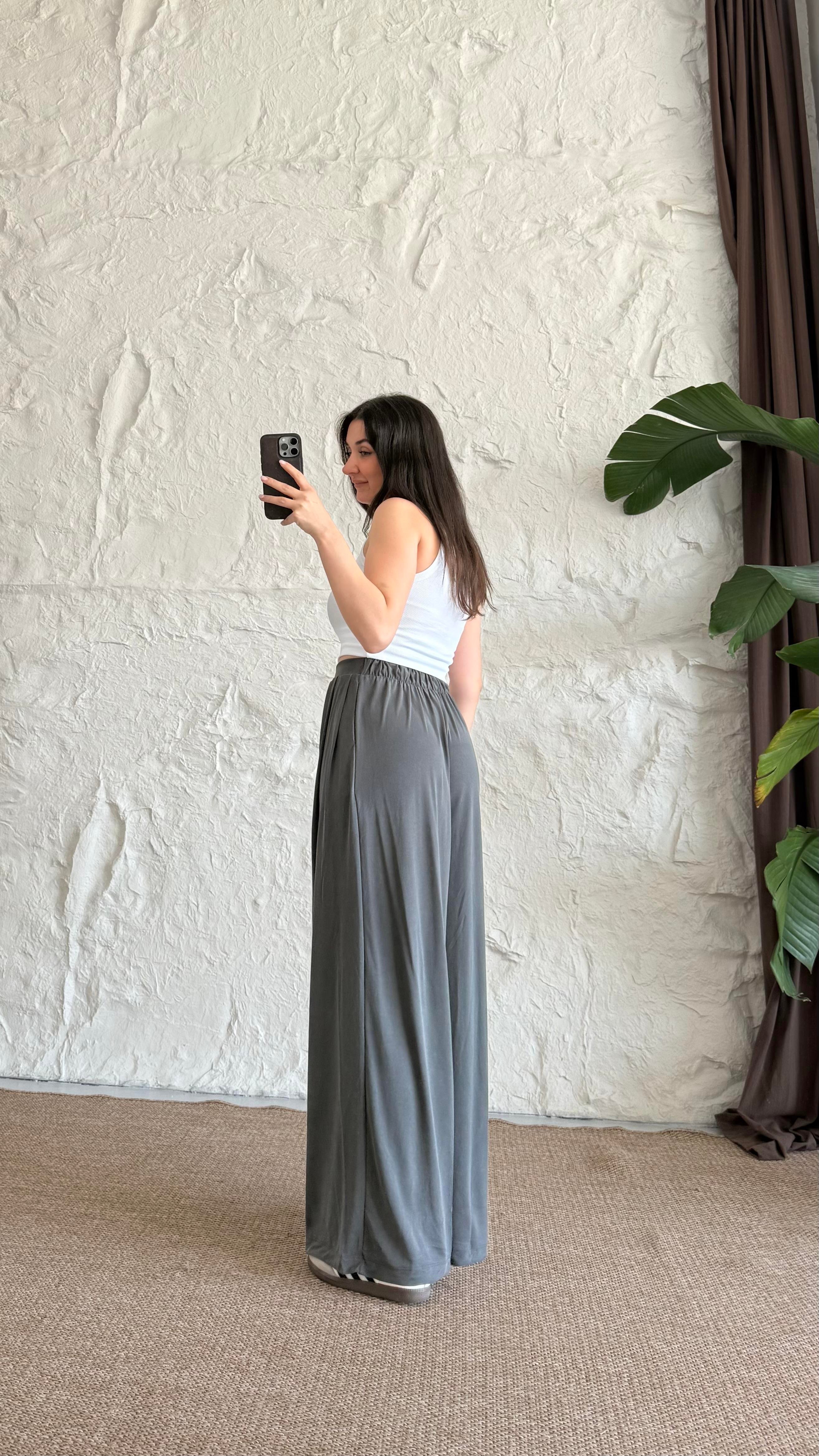 Füme Extra Wide Leg Pantolon