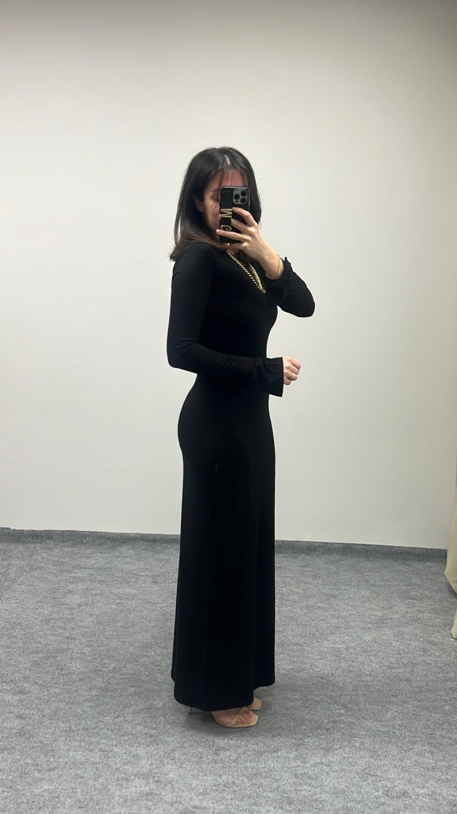 GİNA UZUN KOLLU BASIC ELBİSE