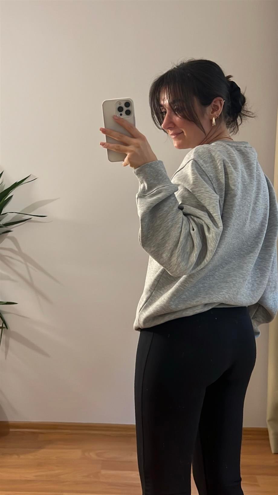 GO GRİ ŞARDNLU SWEATSHIRT