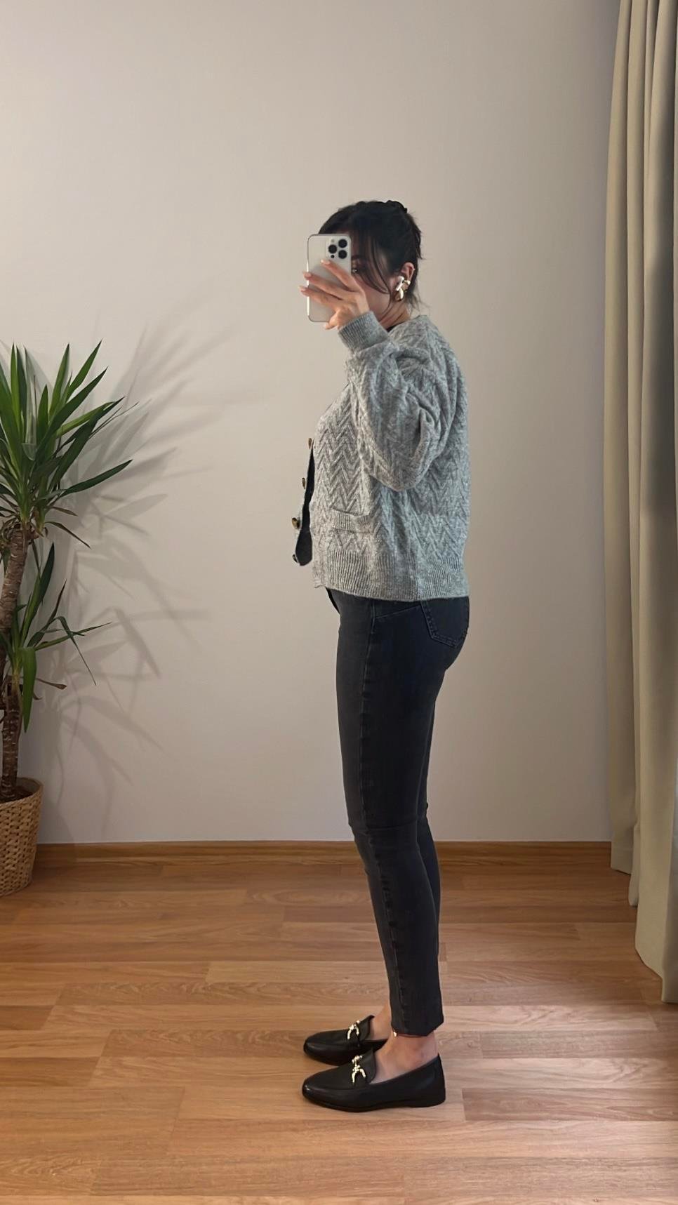 GO PUSH UP ANTRASİT SKINNY JEAN