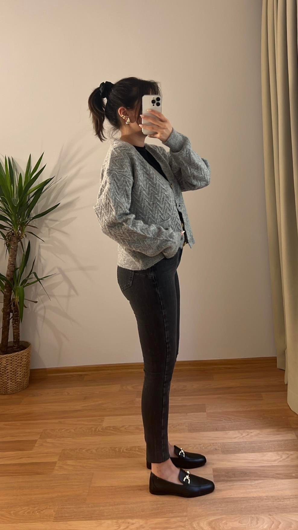 GO PUSH UP ANTRASİT SKINNY JEAN