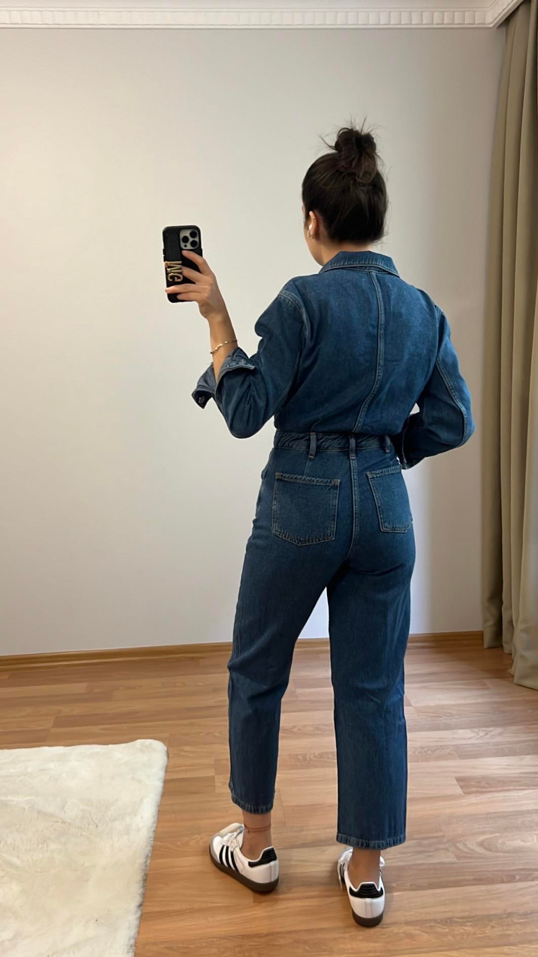 GO/M LACİ DENİM TULUM 