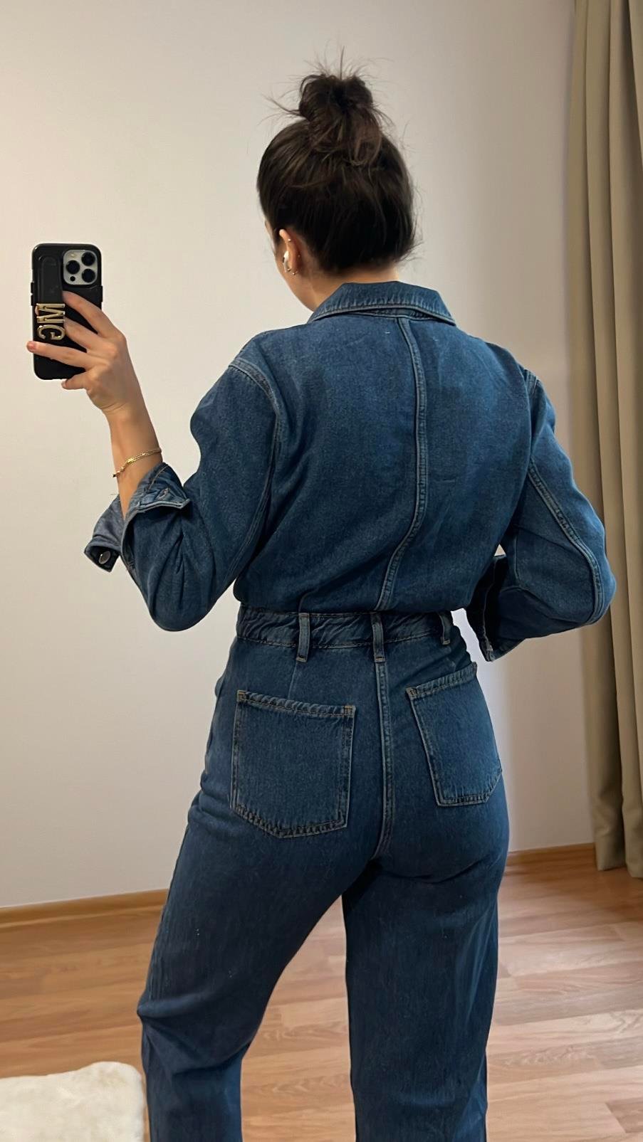 GO/M LACİ DENİM TULUM 