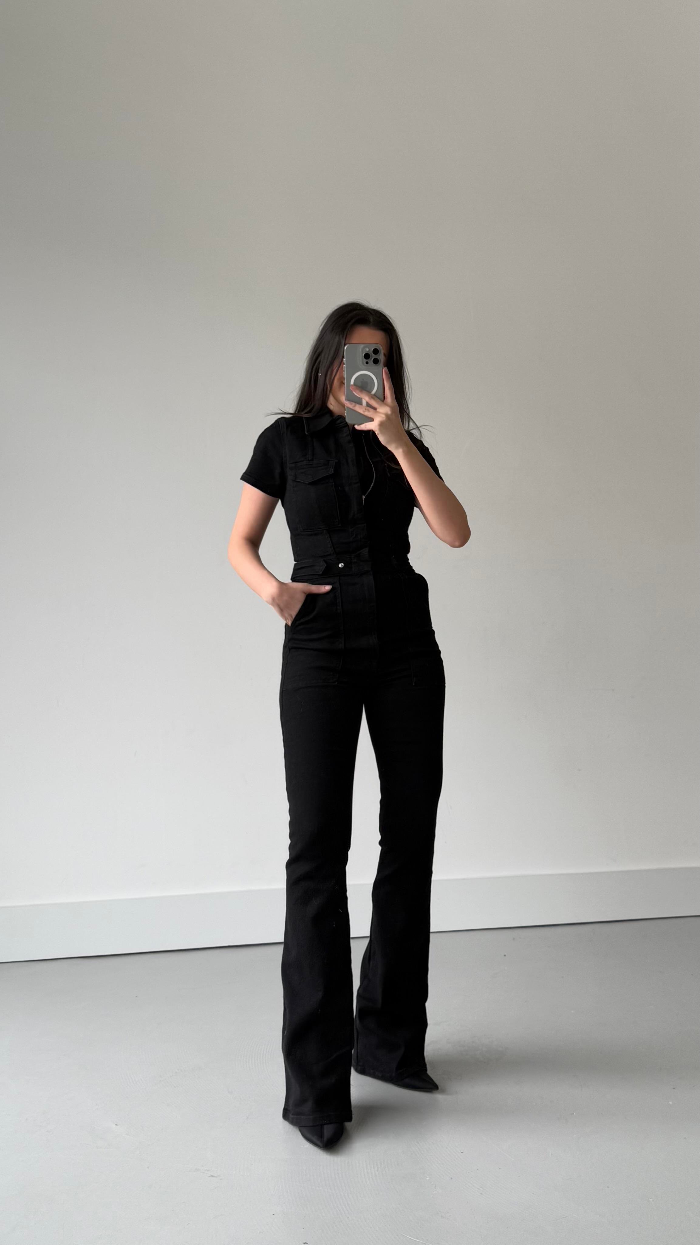 İcan Siyah Premıum Tulum