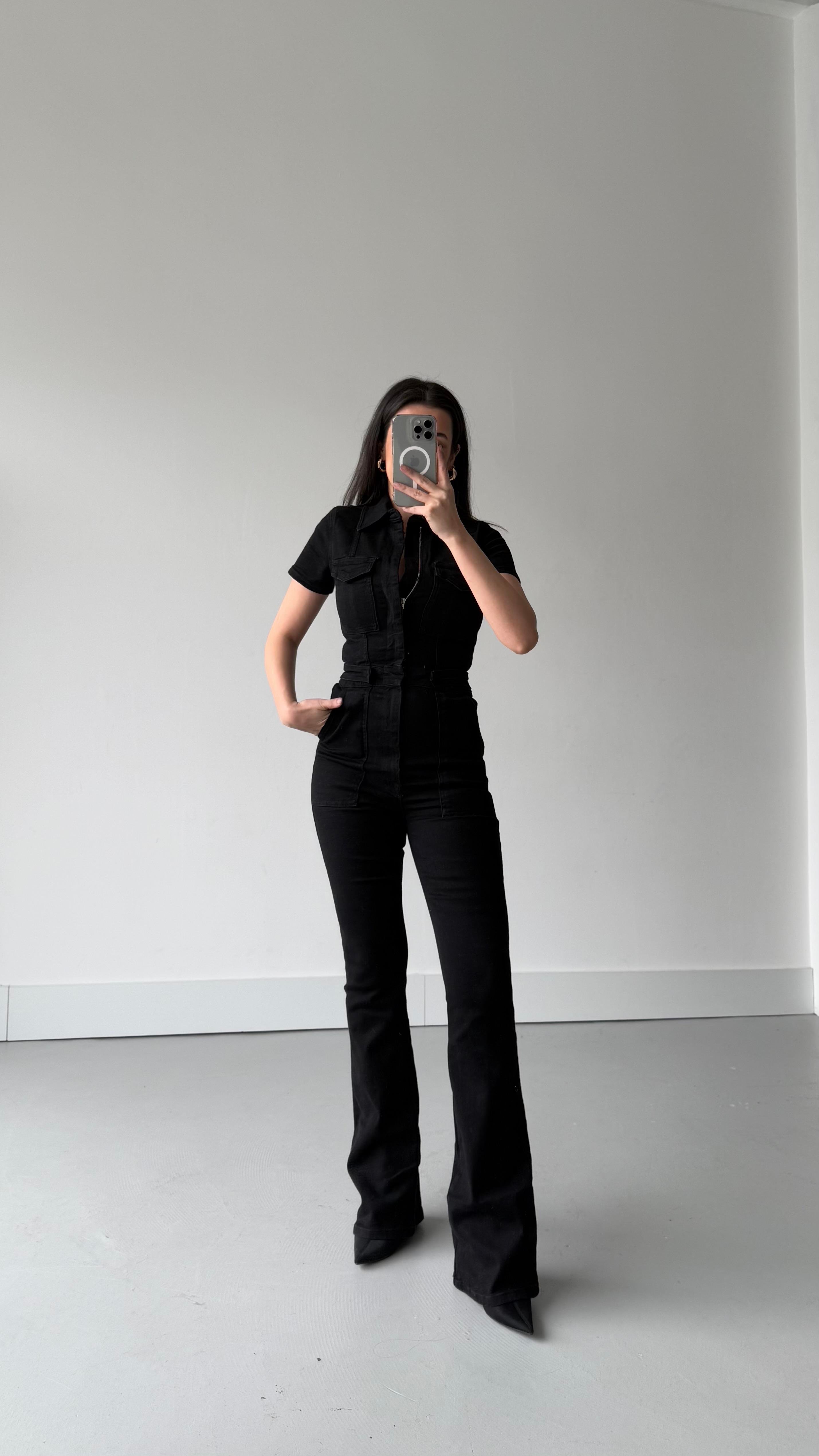 İcan Siyah Premıum Tulum