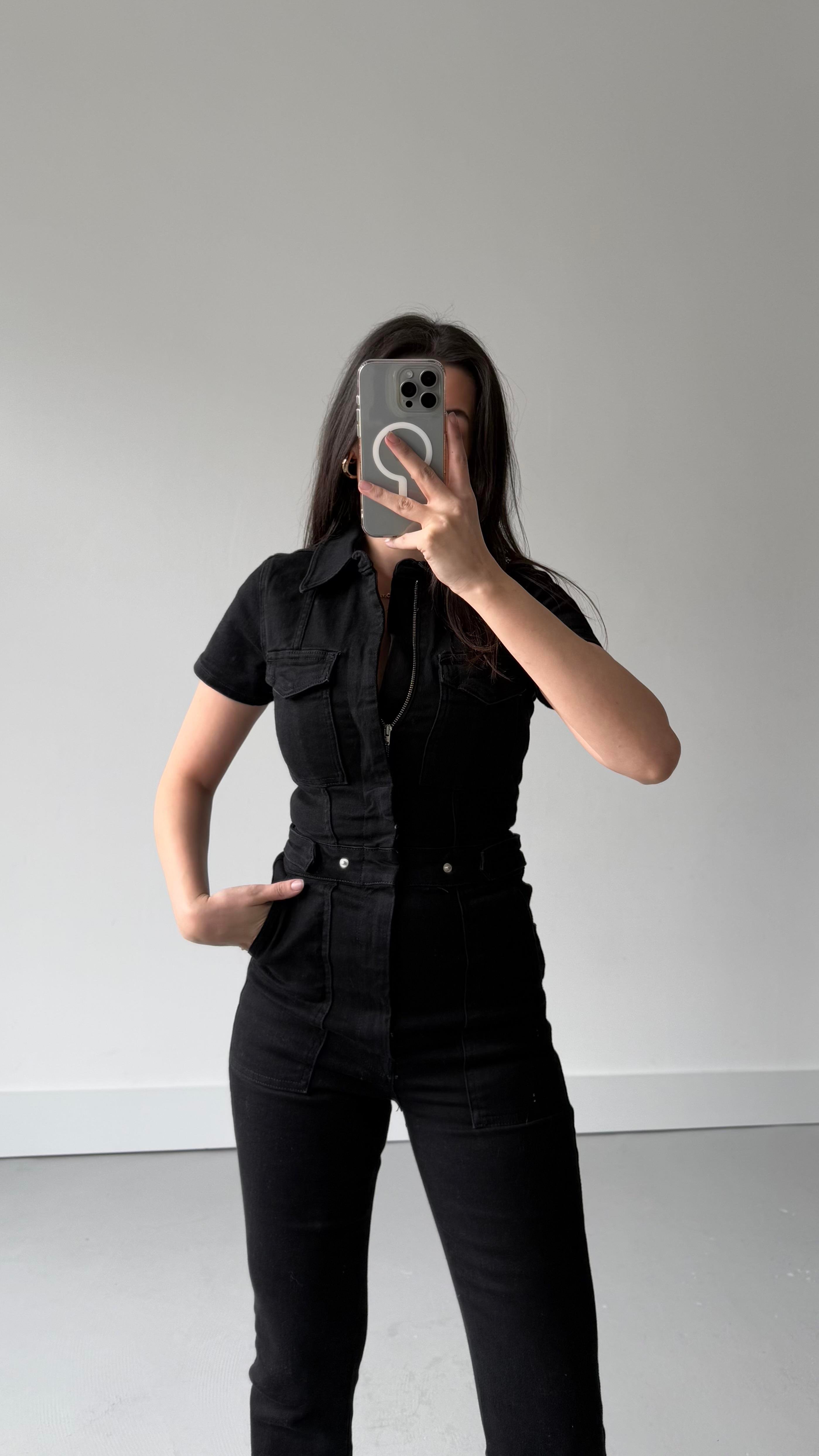 İcan Siyah Premıum Tulum