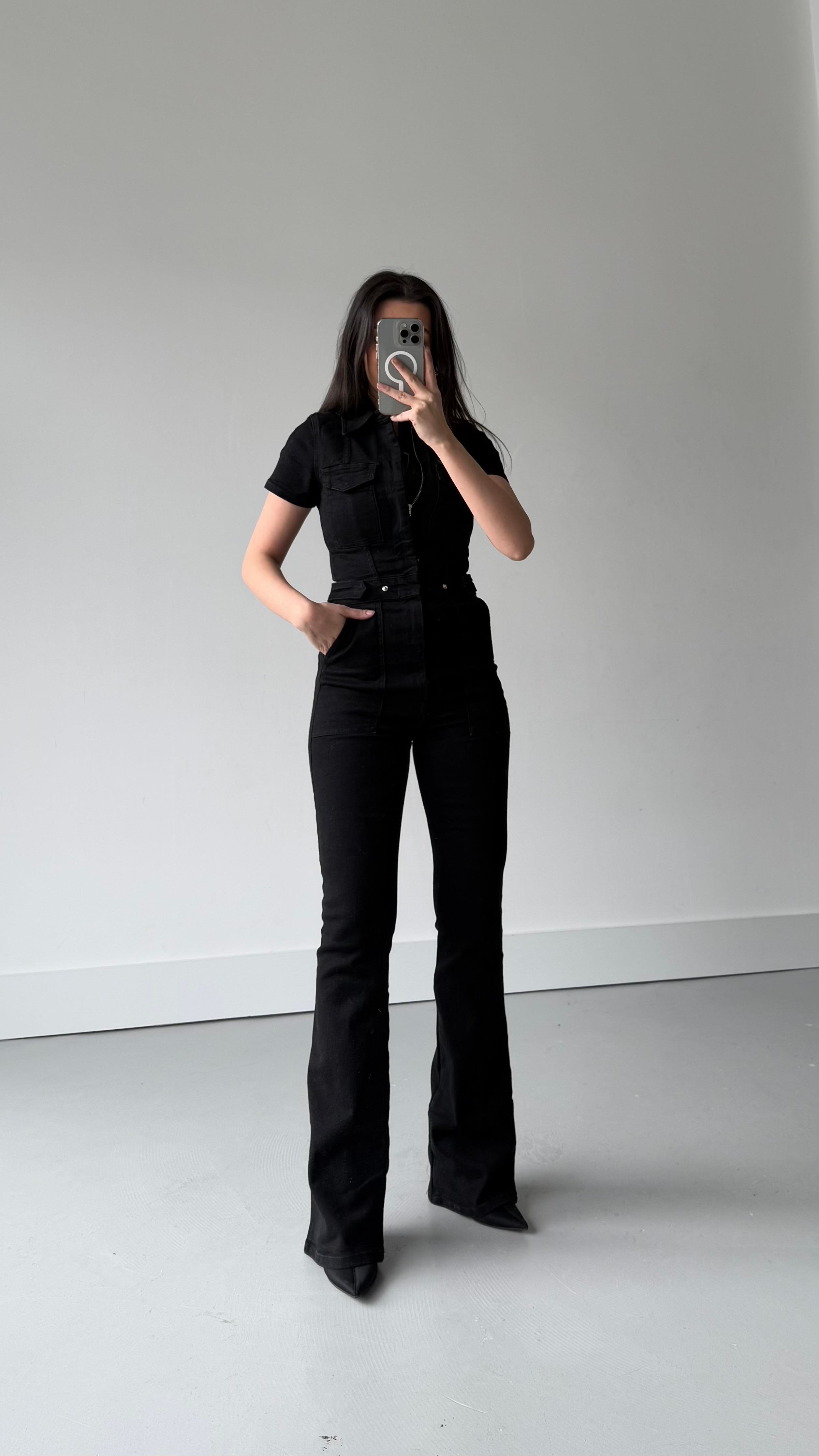 İcan Siyah Premıum Tulum