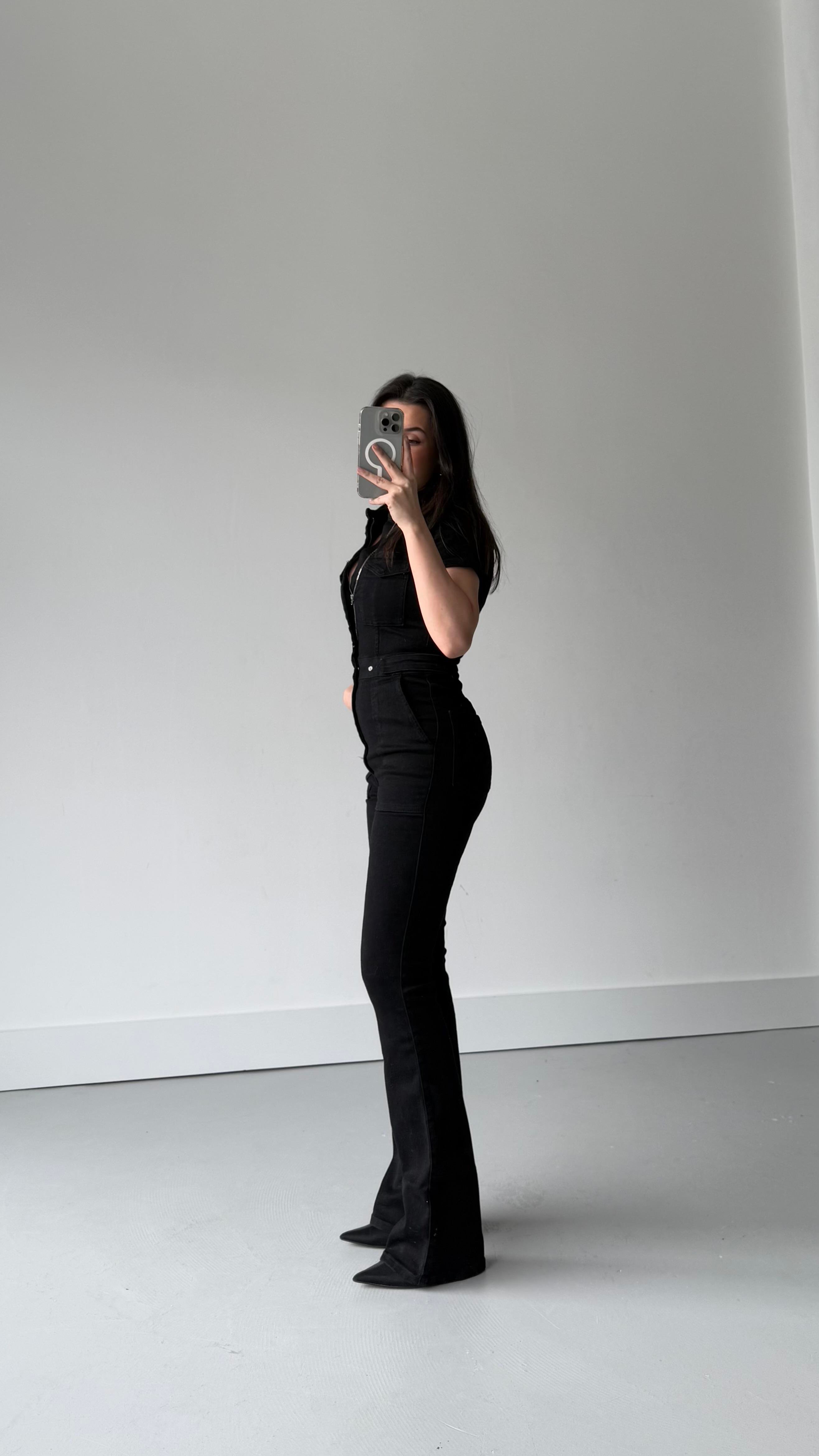 İcan Siyah Premıum Tulum