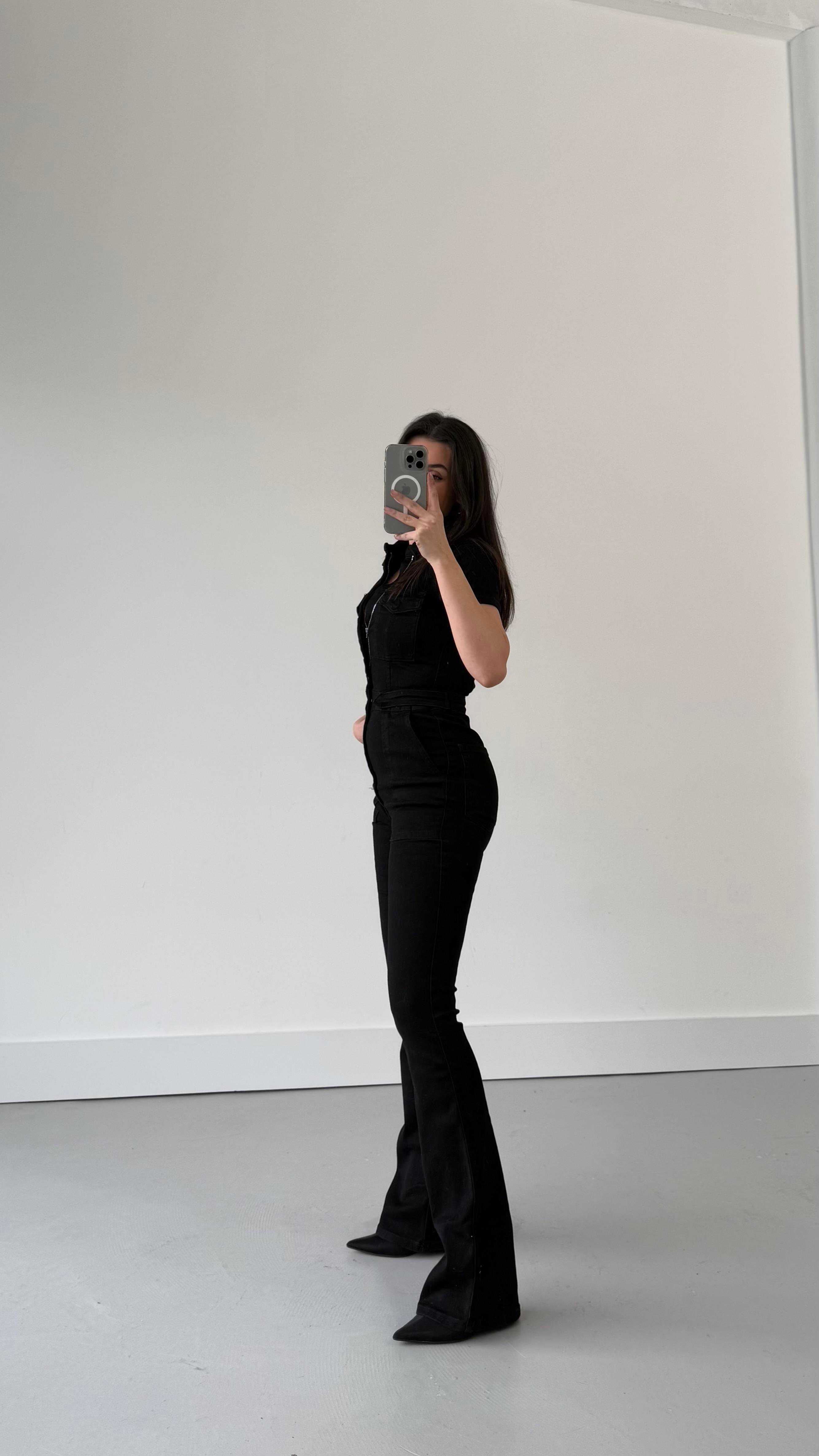 İcan Siyah Premıum Tulum