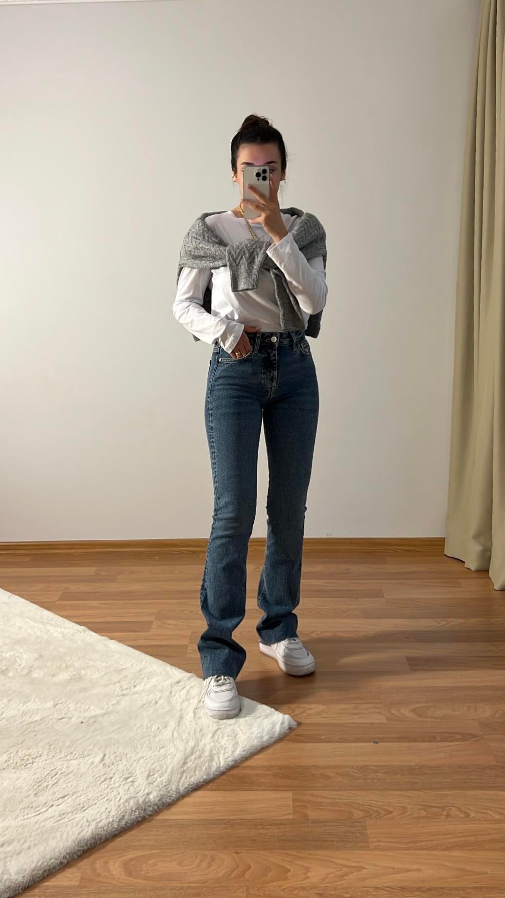 INDIGO MAVİ M FLARE JEAN