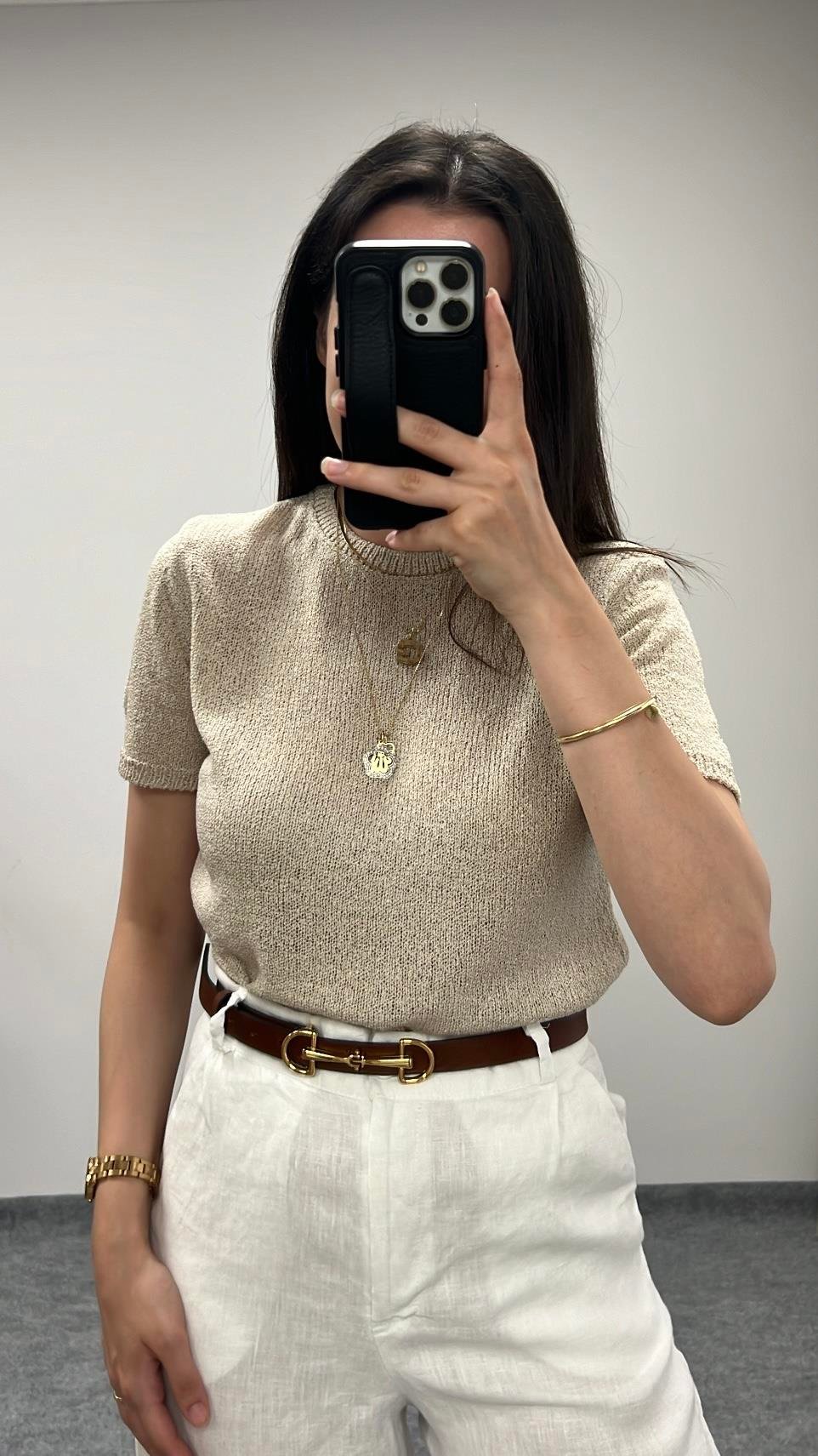 Kio Bej İnce Triko Basıc