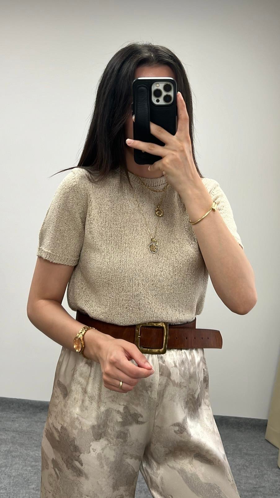 Kio Bej İnce Triko Basıc