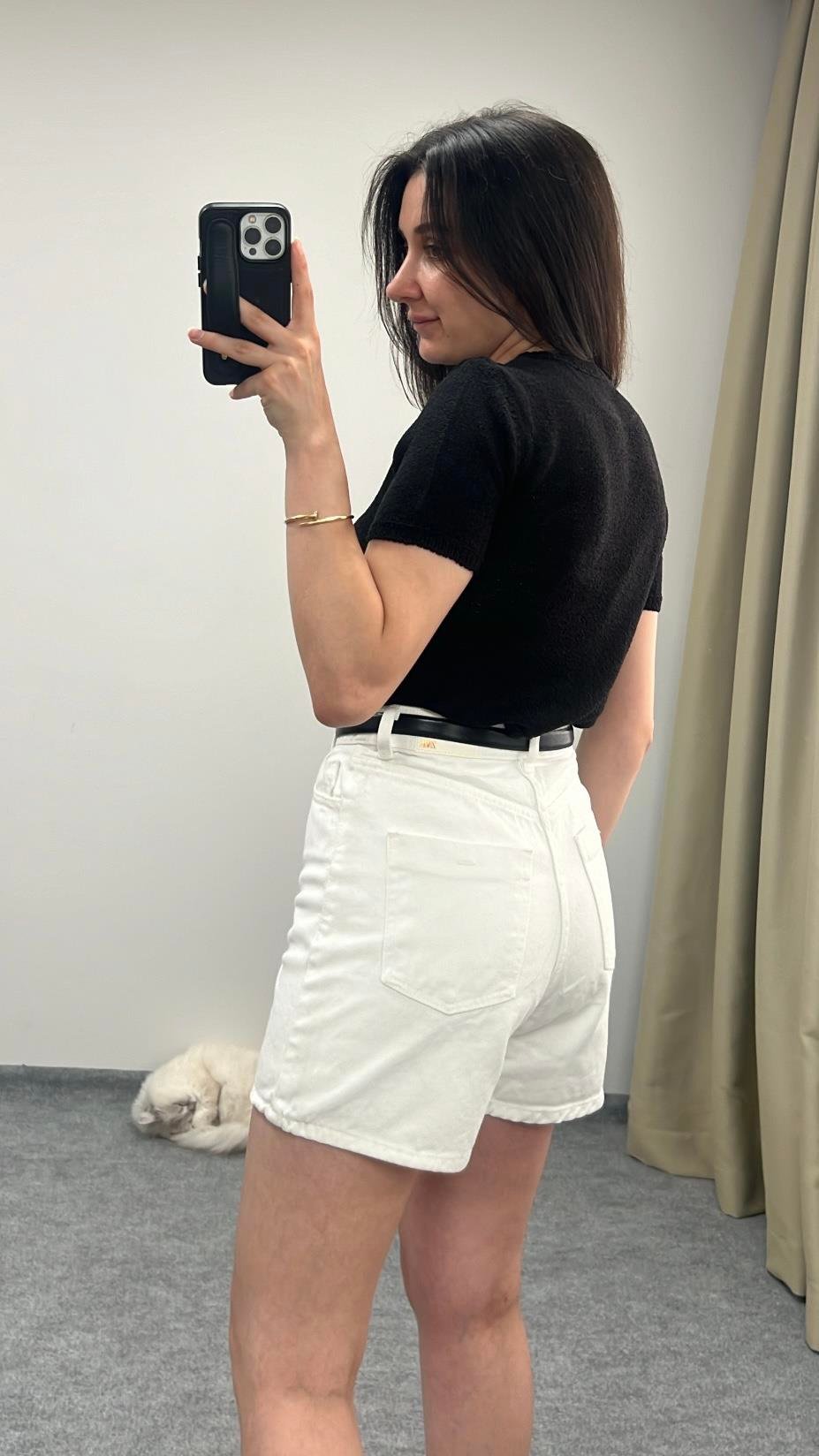 Kio Siyah İnce Triko Basıc