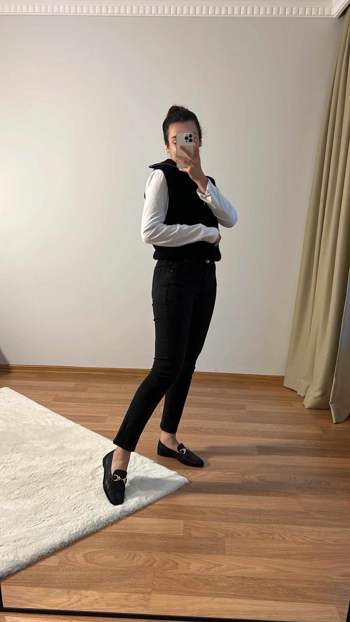 KOYU ANTRASİT ADA BOYFIT JEAN