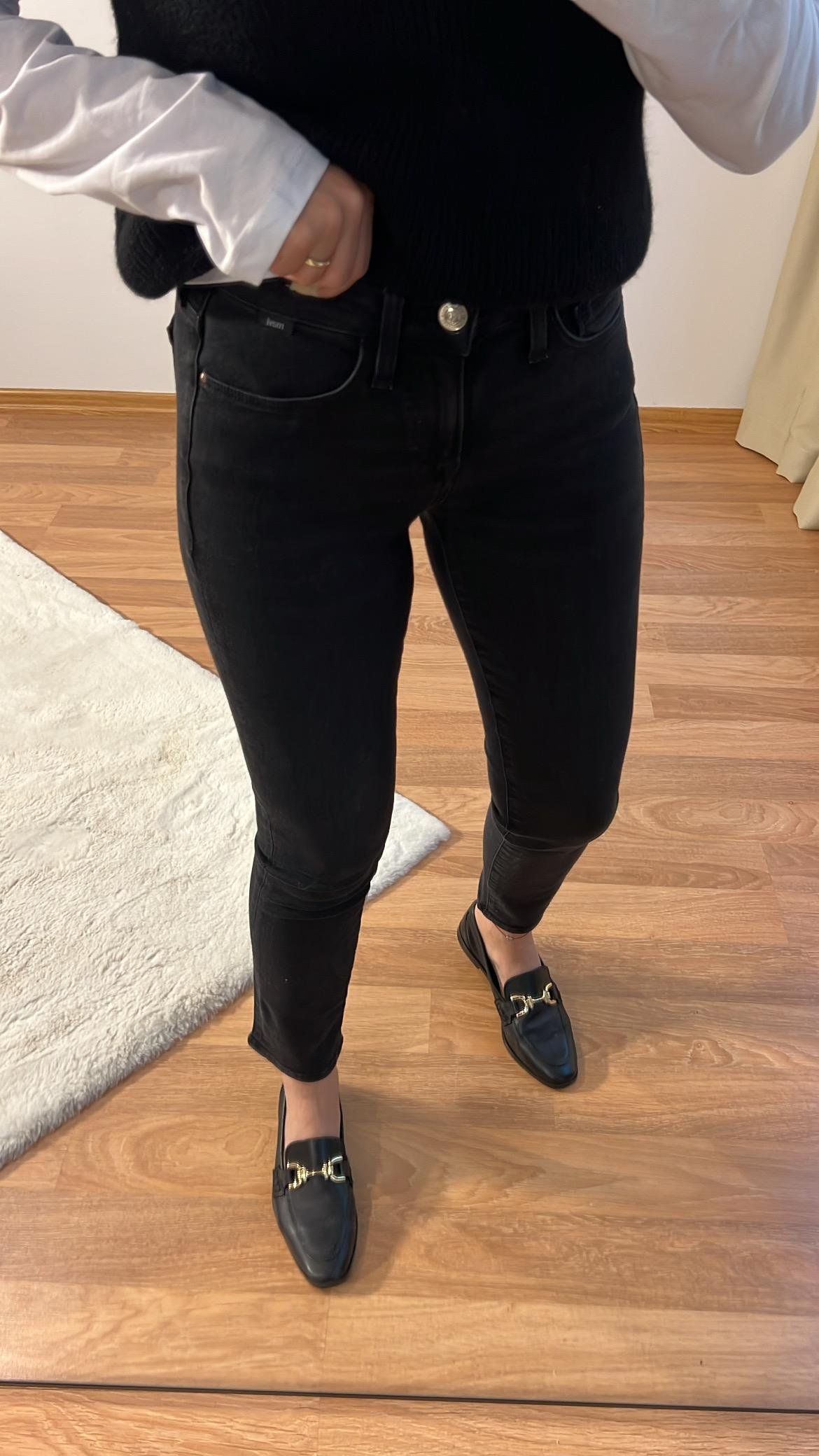 KOYU ANTRASİT ADA BOYFIT JEAN