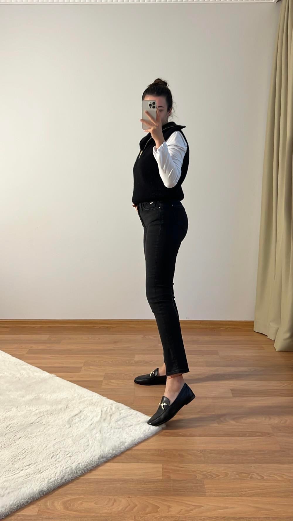 KOYU ANTRASİT ADA BOYFIT JEAN