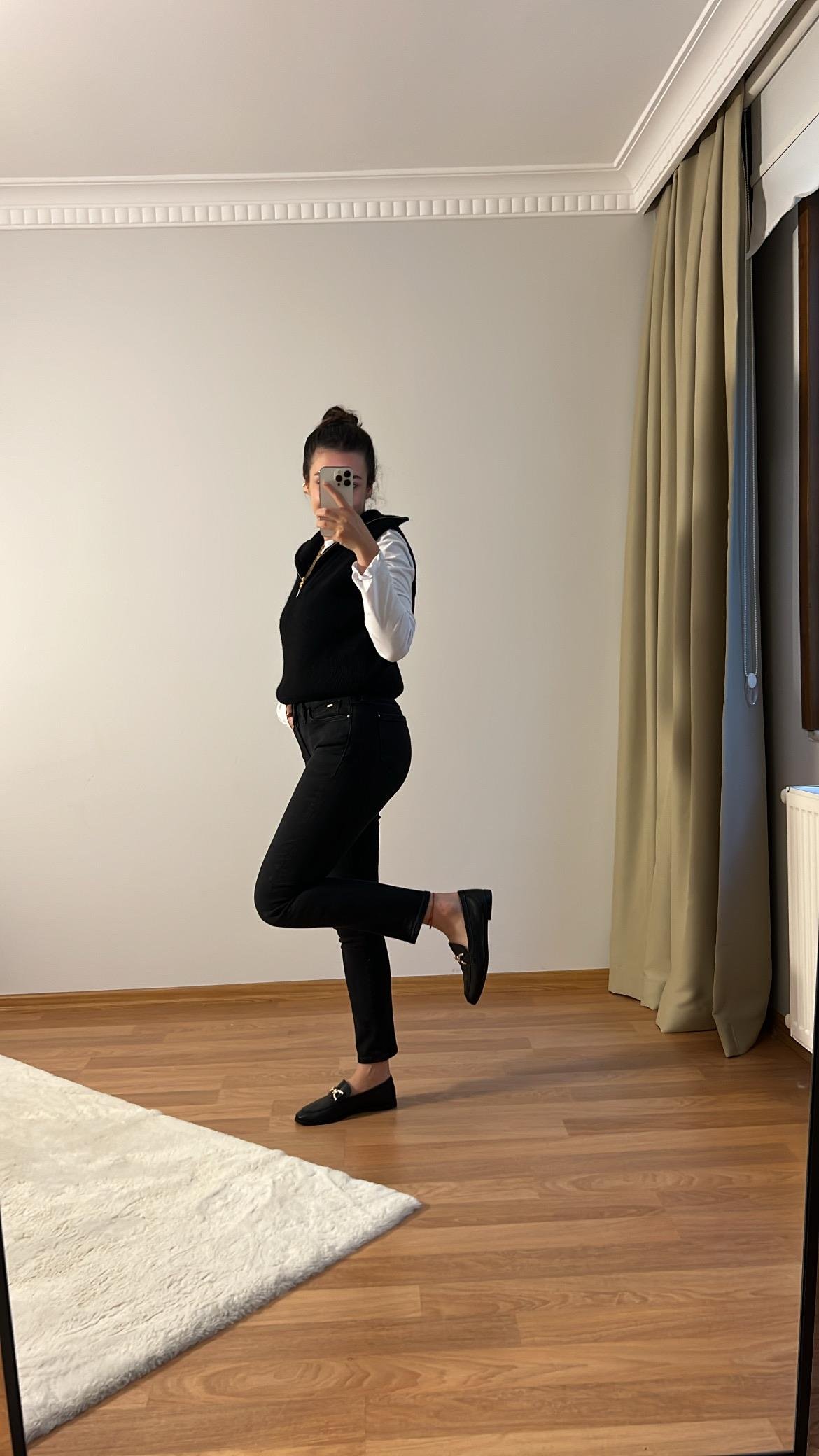 KOYU ANTRASİT ADA BOYFIT JEAN