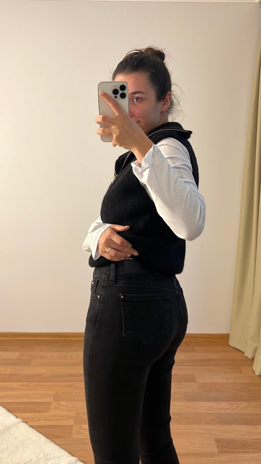 KOYU ANTRASİT ADA BOYFIT JEAN