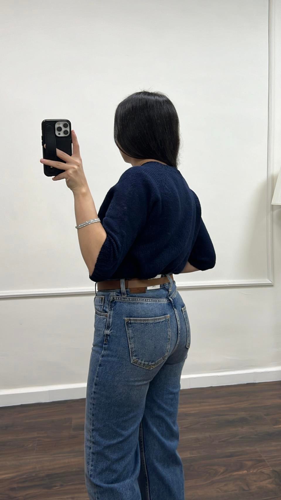 Laci Fakir Kol Basıc Triko Bluz