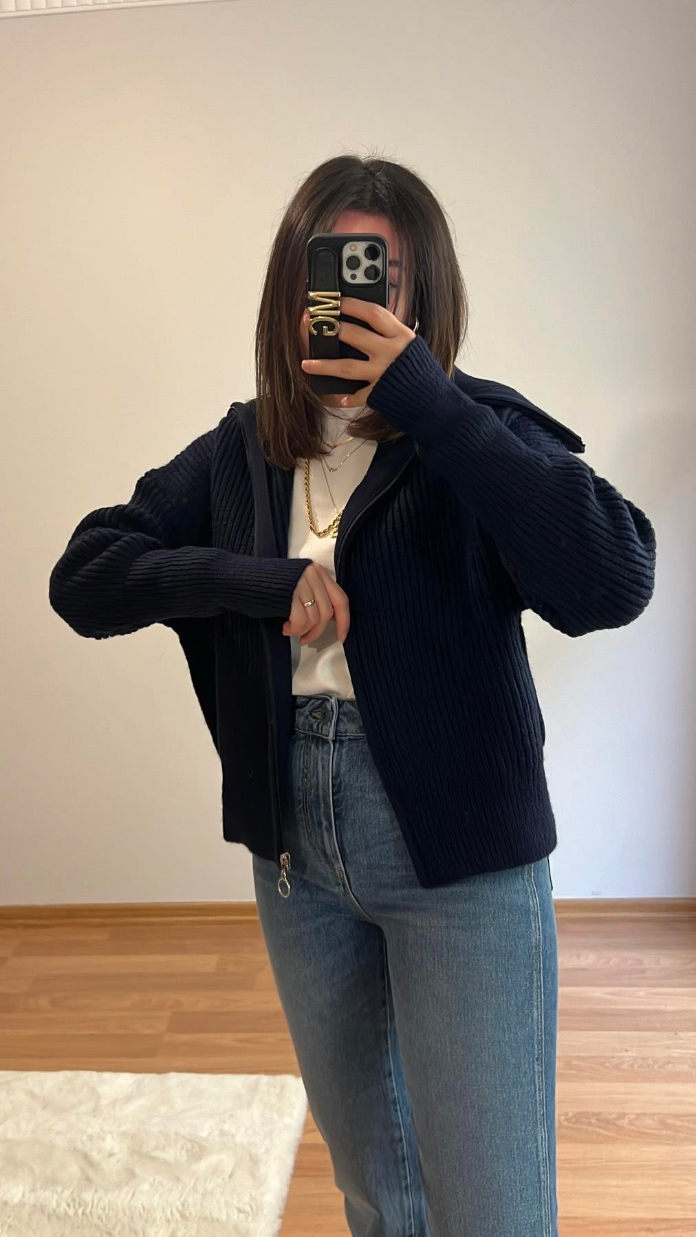 LACİ YAKA DETAY HIRKA