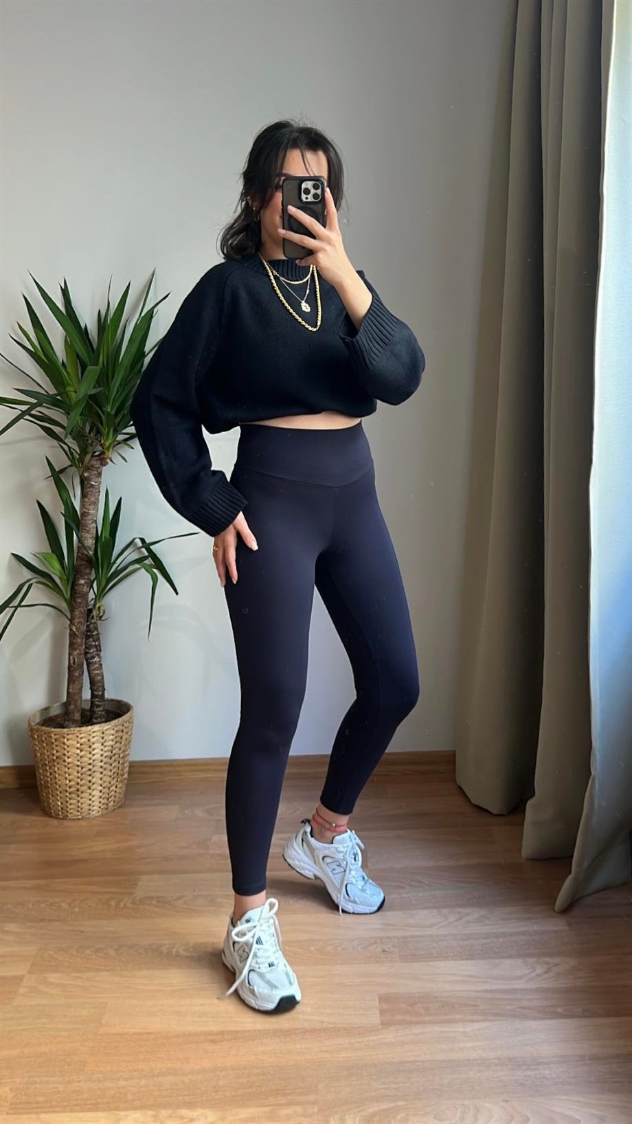 LACİ YUMUŞAK DOKULU MODAL TAYT