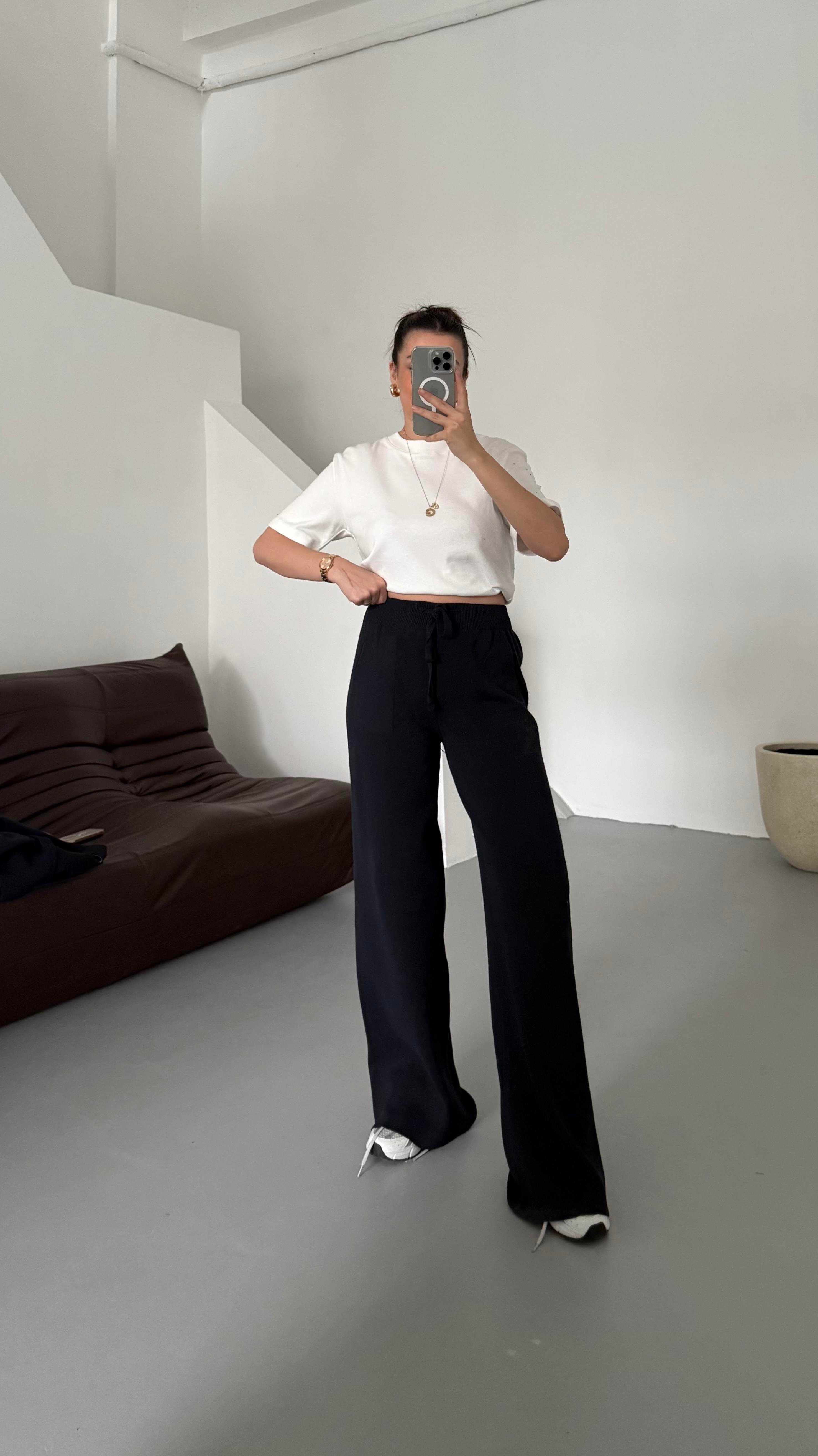 Lacivert Çift Fermuar Çelik Örme Takım