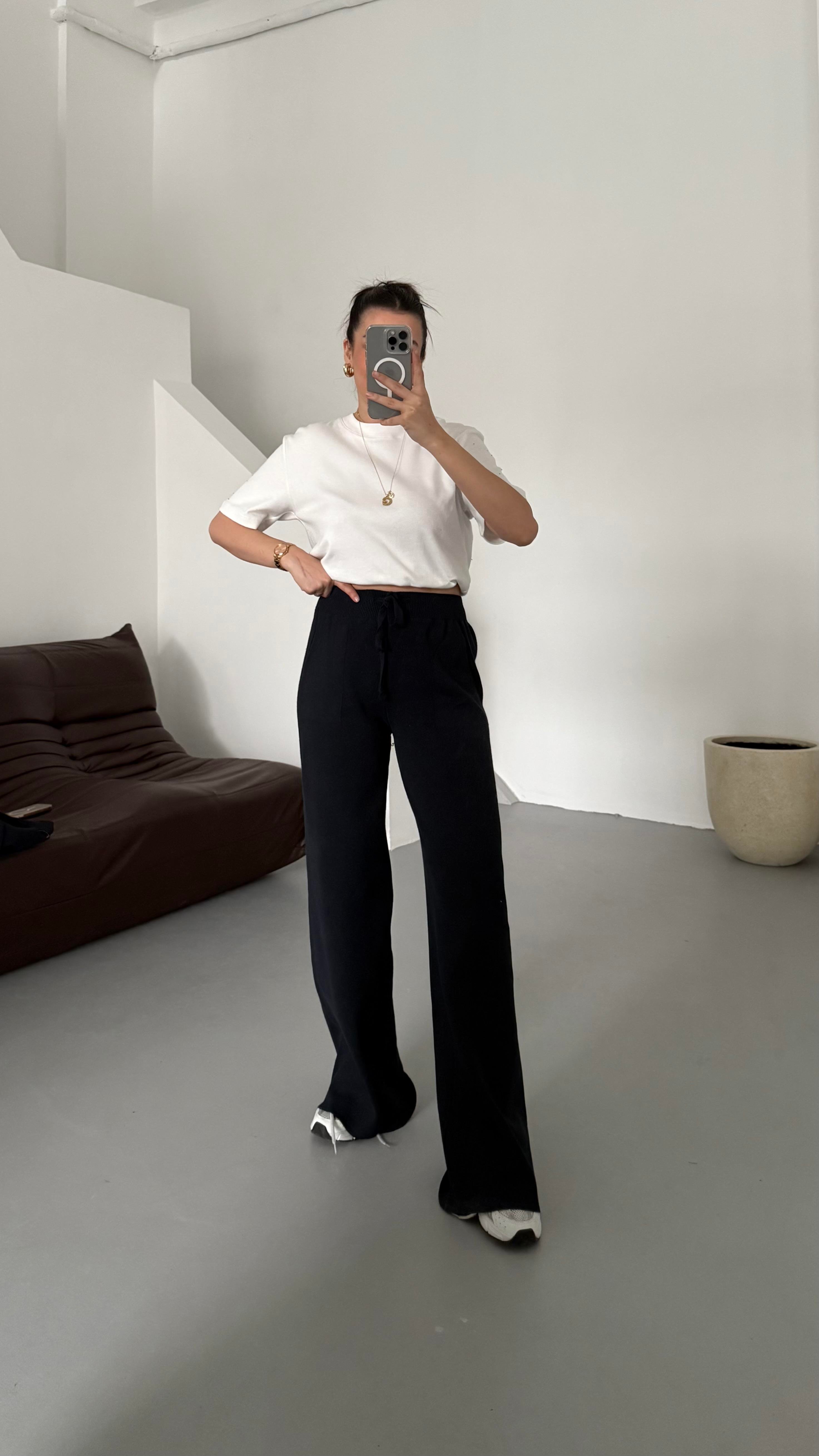 Lacivert Çift Fermuar Çelik Örme Takım