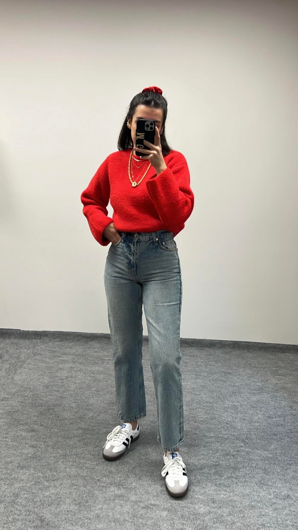 LIME YIKAMALI STRAIGHT JEAN