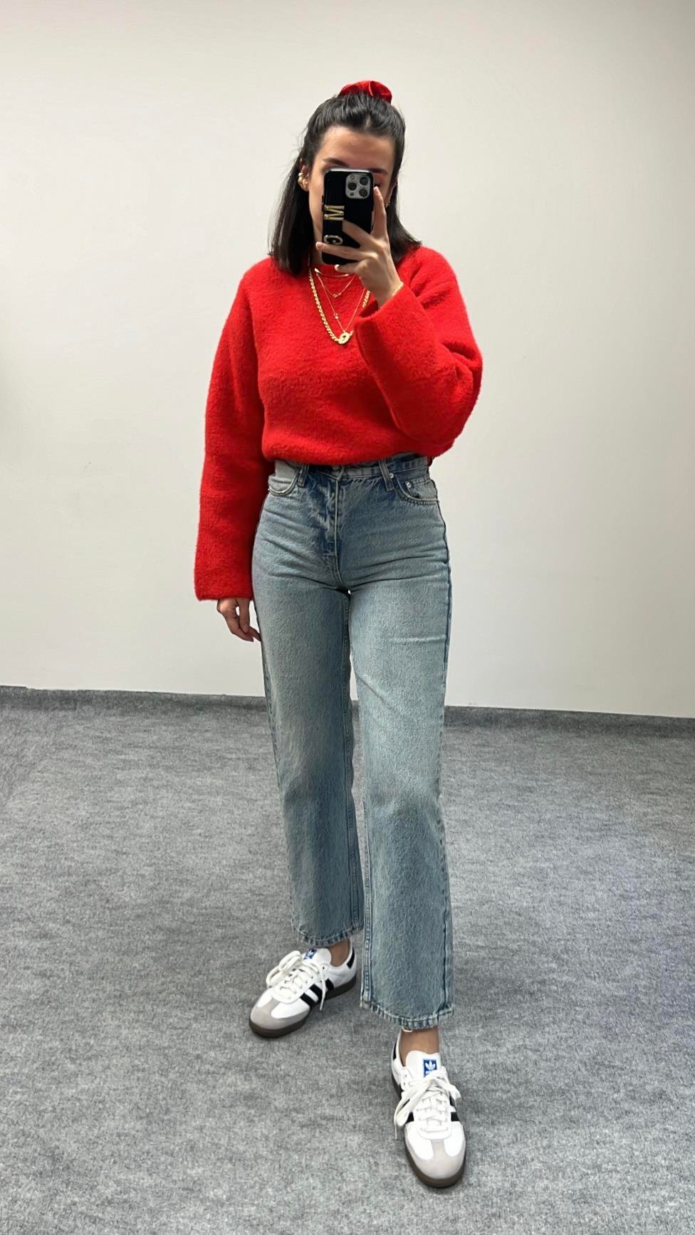 LIME YIKAMALI STRAIGHT JEAN