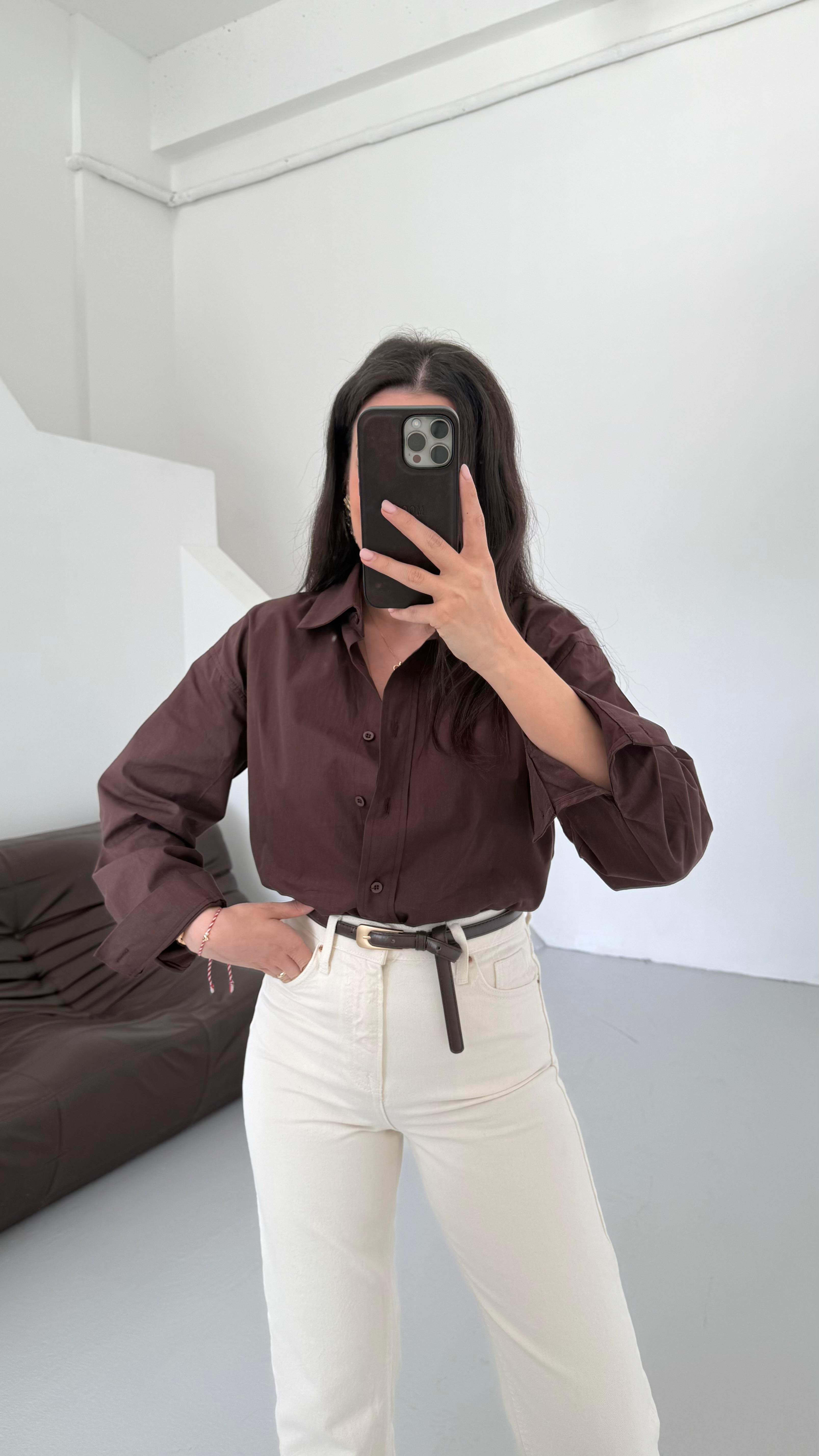 Mad Acı Kahve Basıc Poplin Gömlek