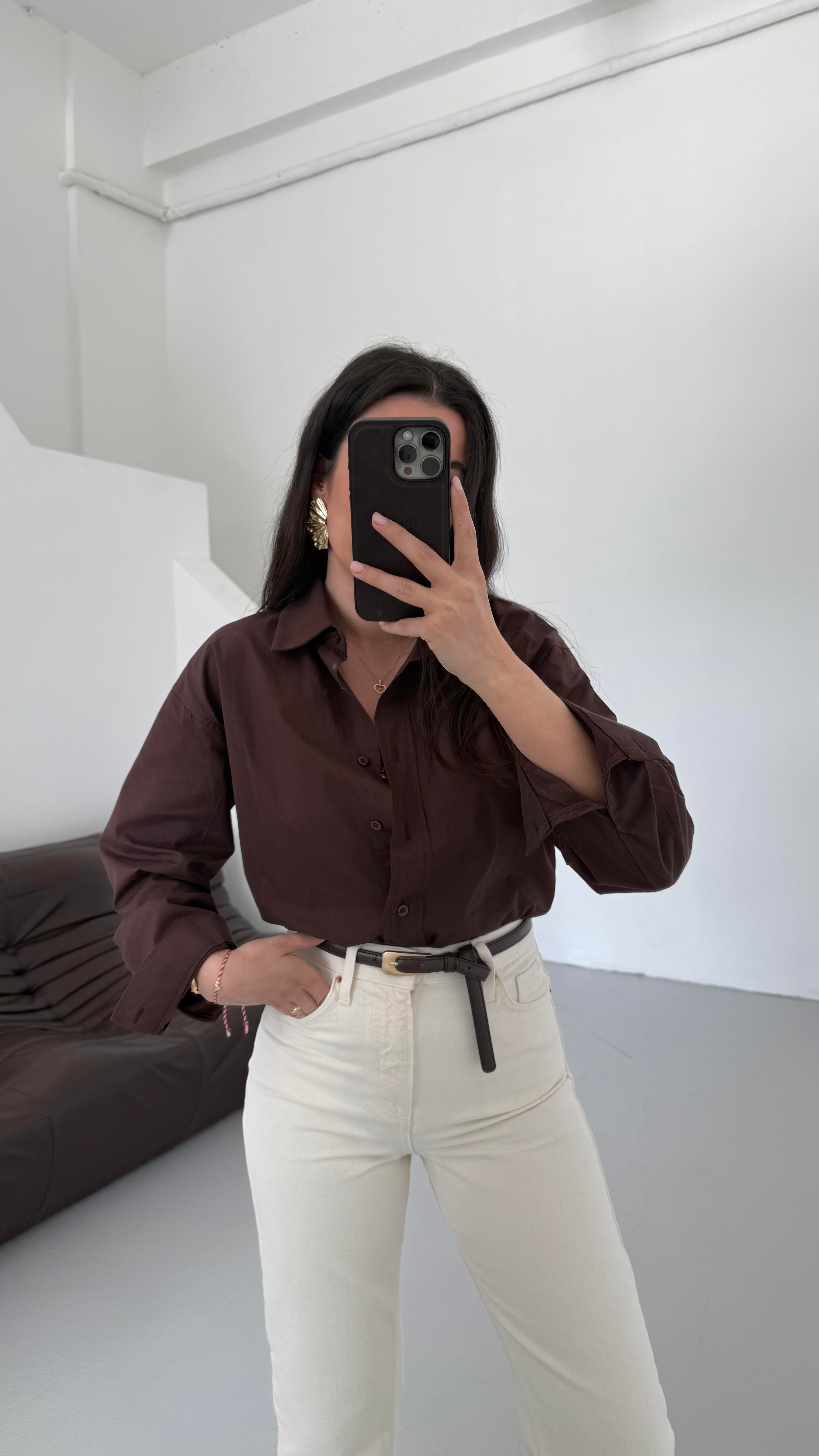 Mad Acı Kahve Basıc Poplin Gömlek