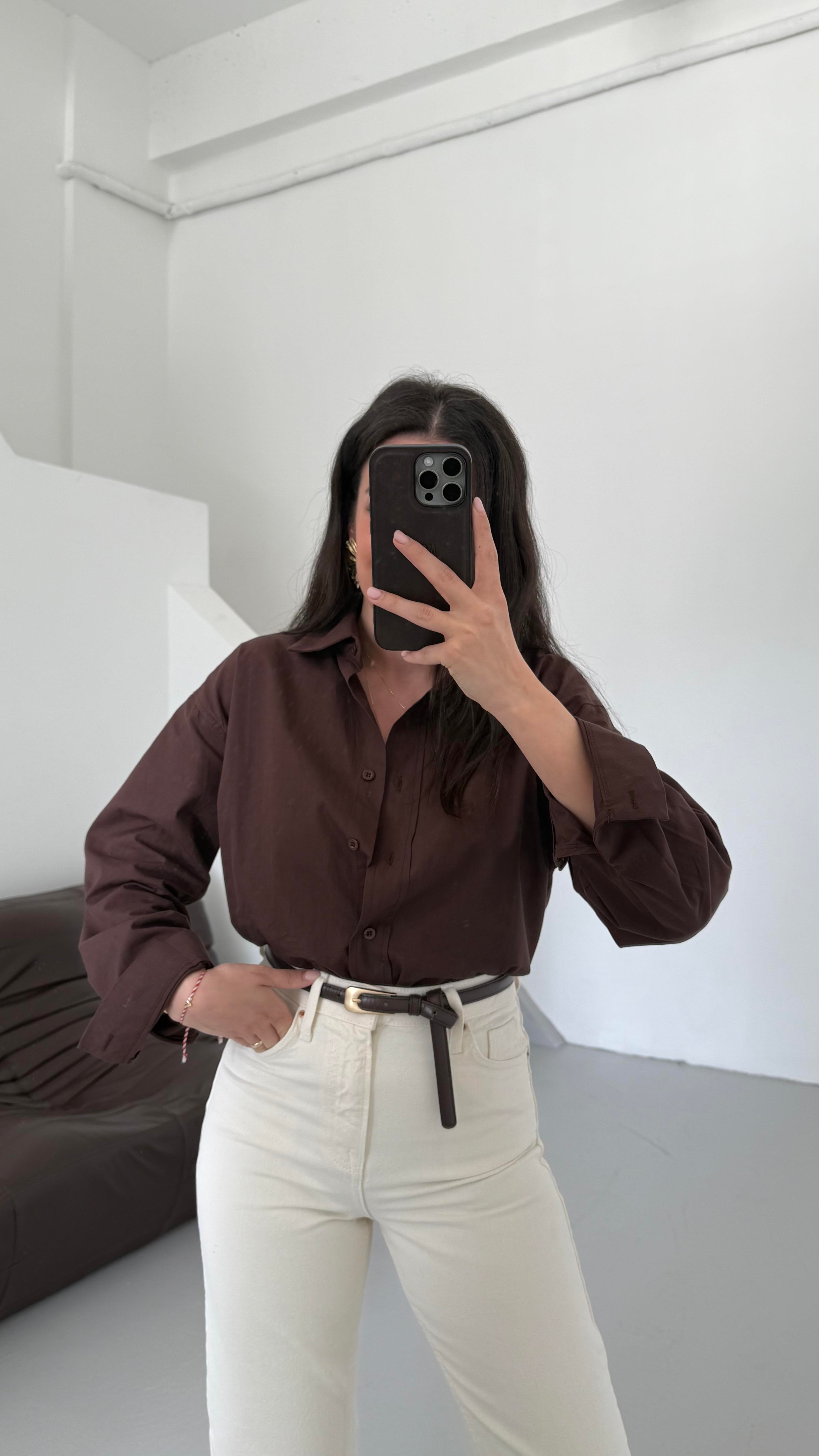 Mad Acı Kahve Basıc Poplin Gömlek