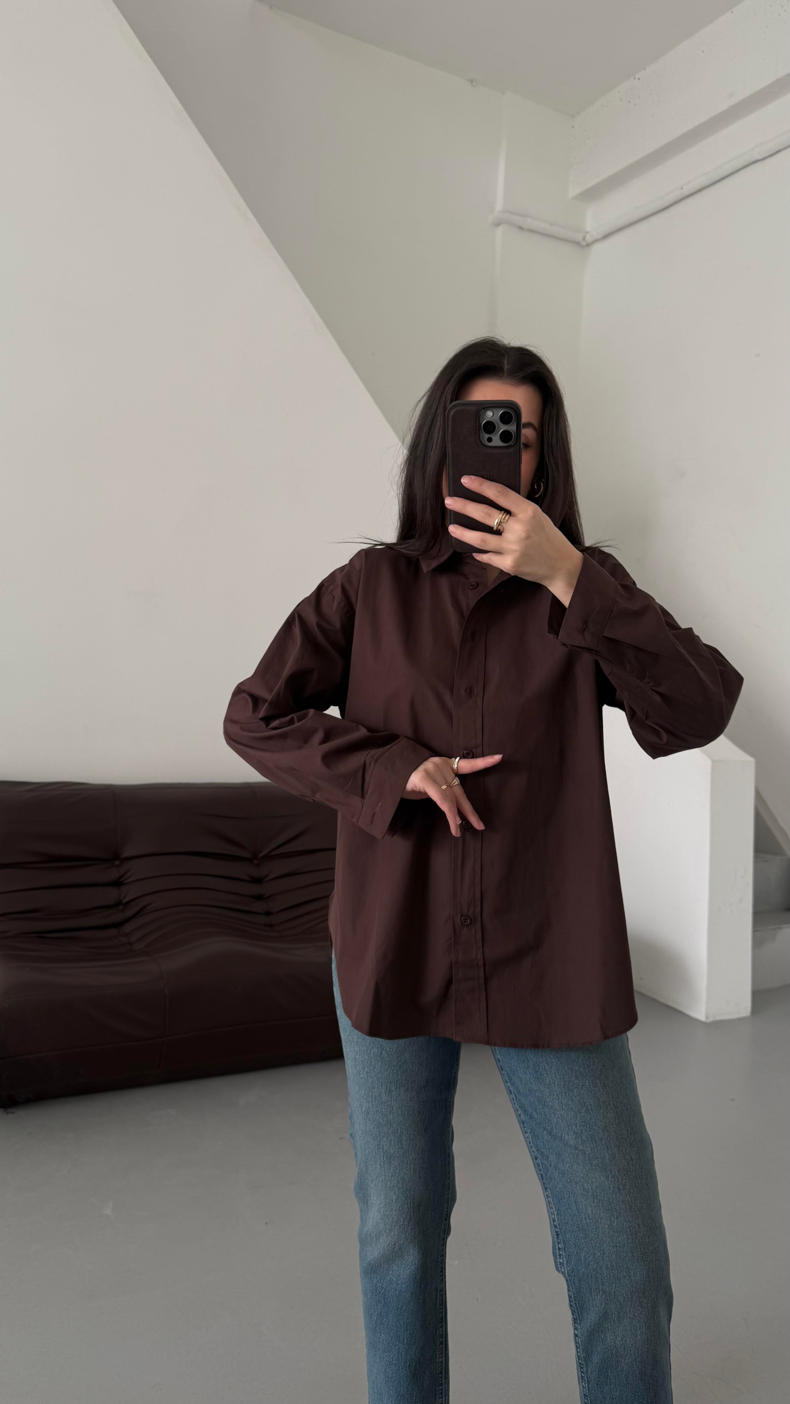 Mad Acı Kahve Basıc Poplin Gömlek