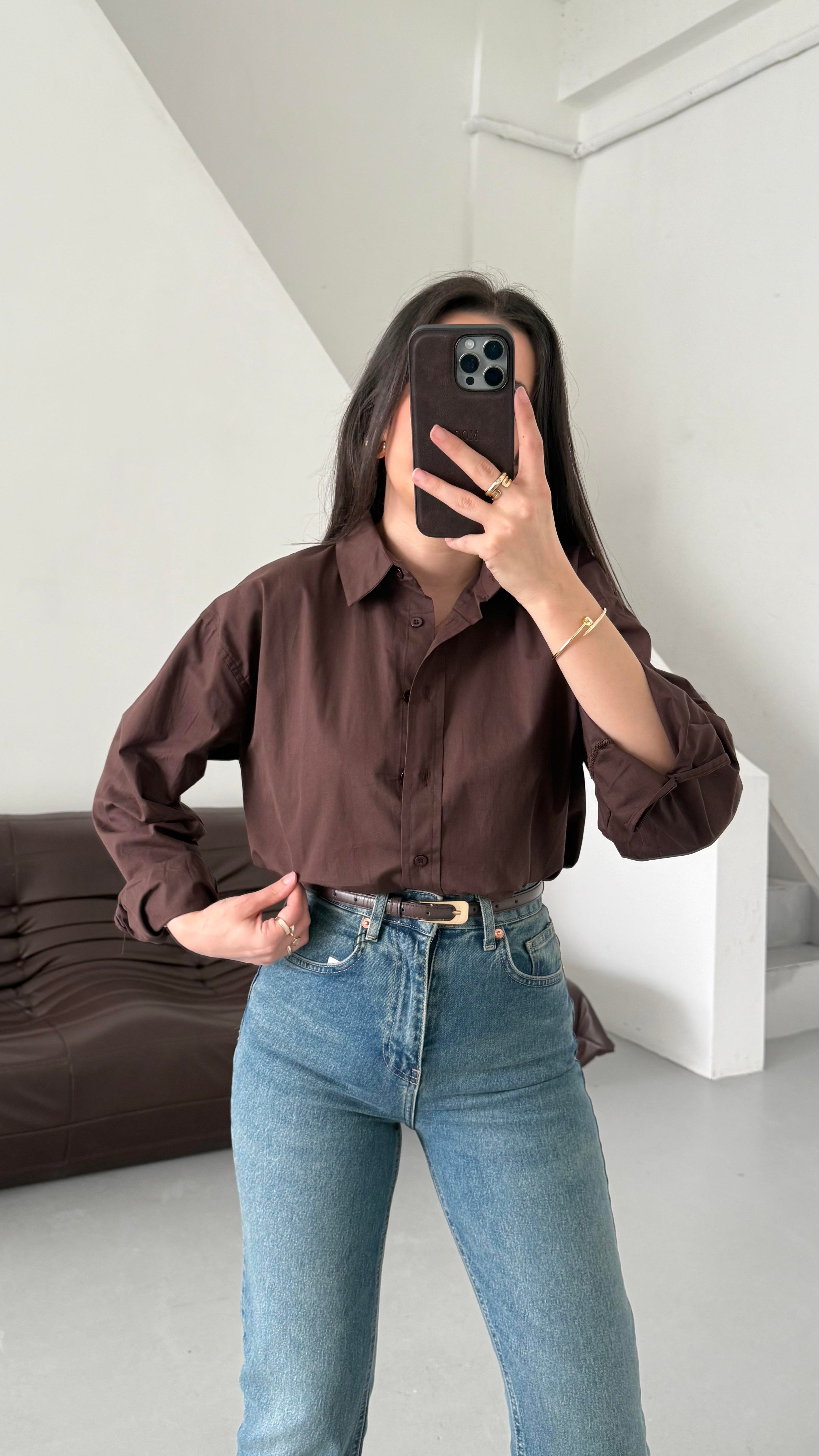 Mad Acı Kahve Basıc Poplin Gömlek