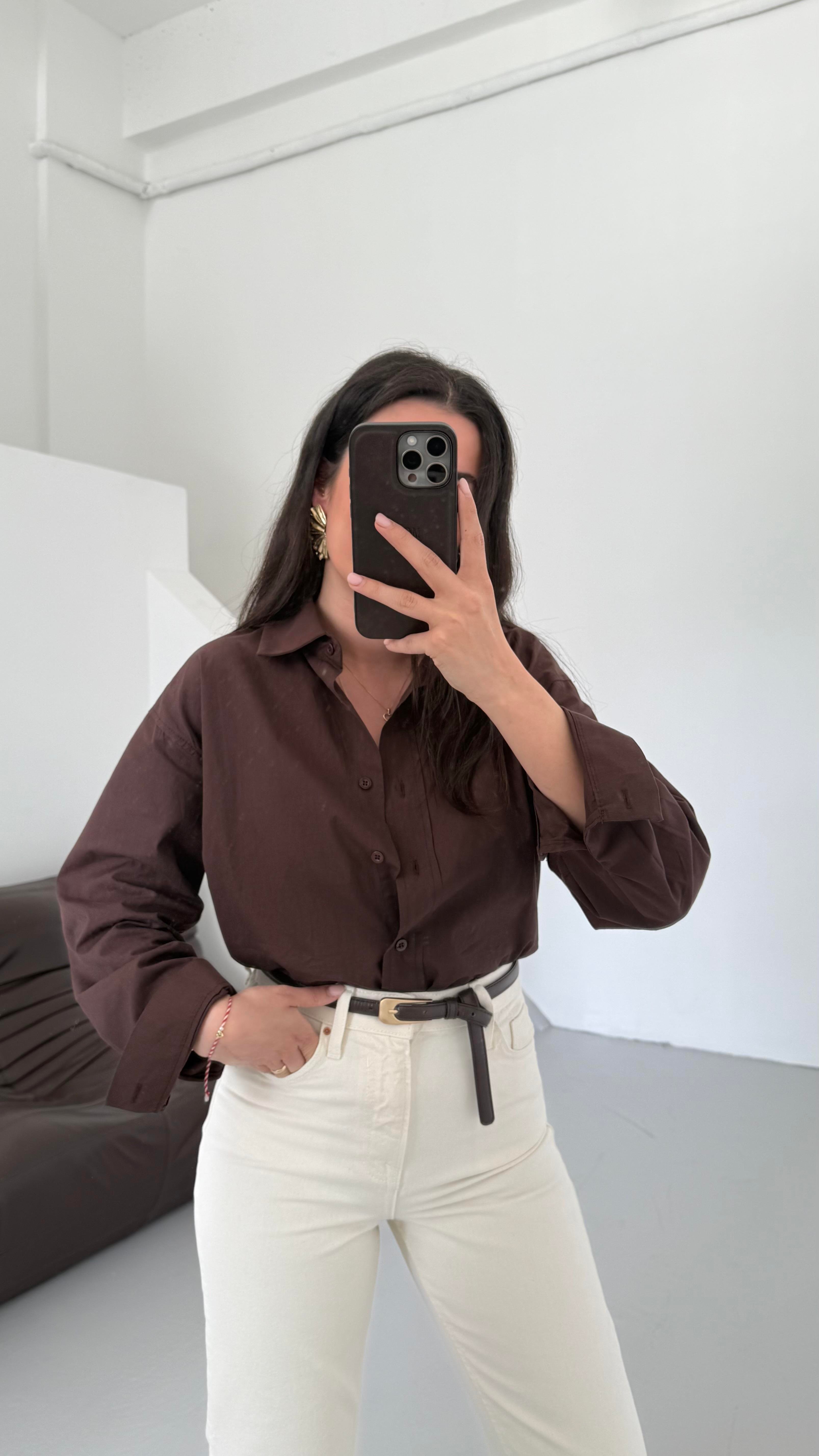 Mad Acı Kahve Basıc Poplin Gömlek